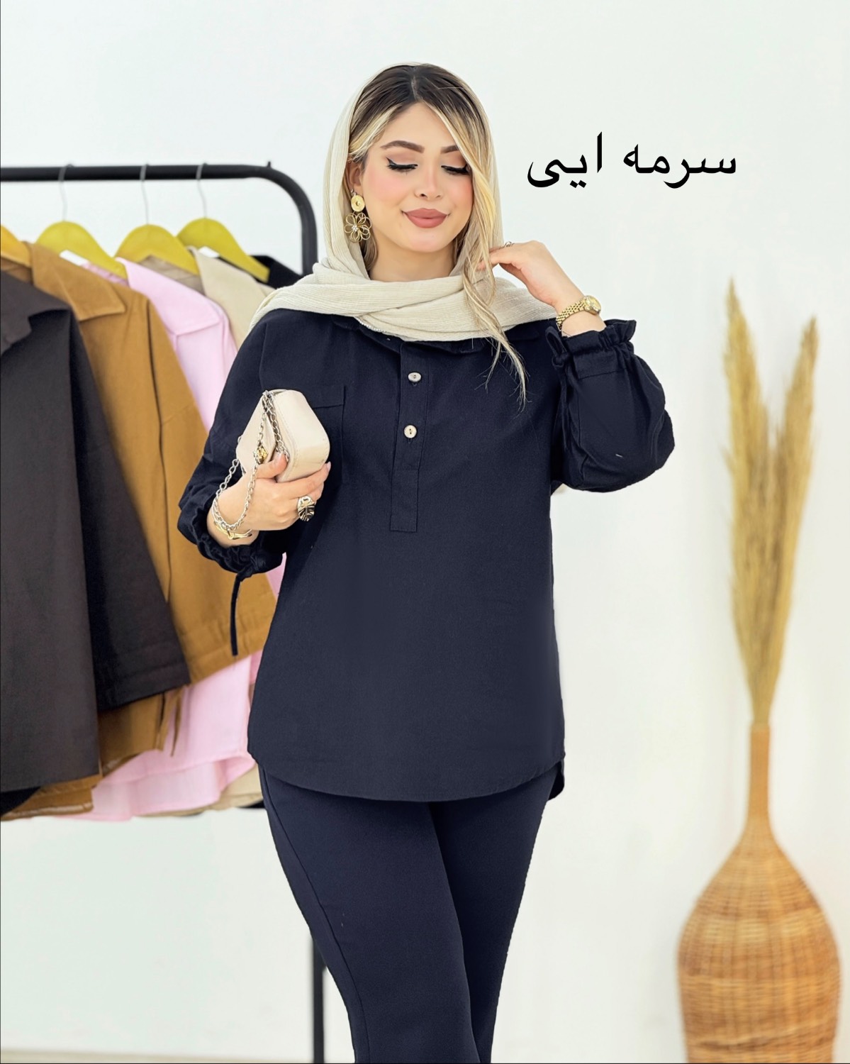شومیز آستین بندی کد i352