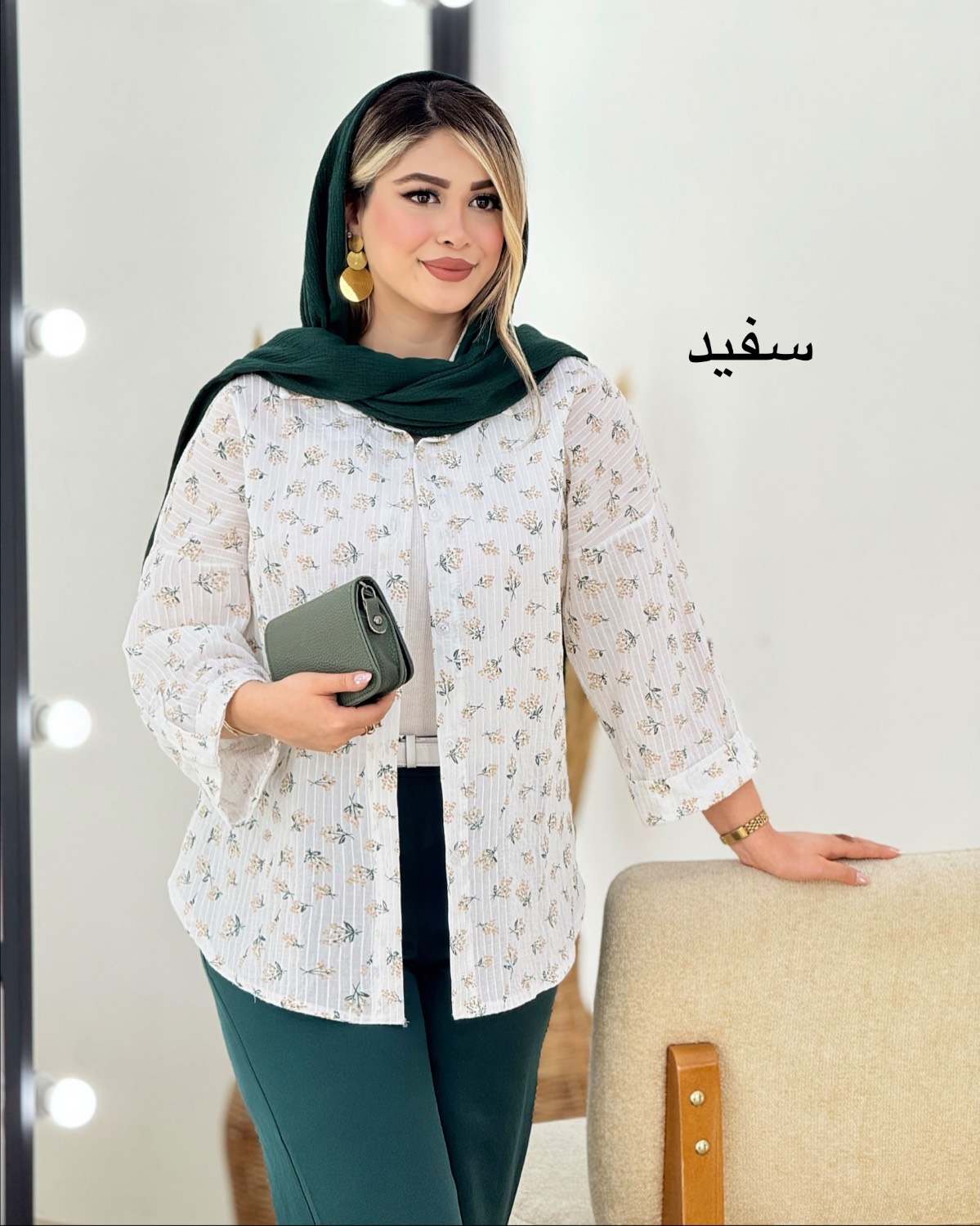 شومیز انگور پاگون‌دار کد i364
