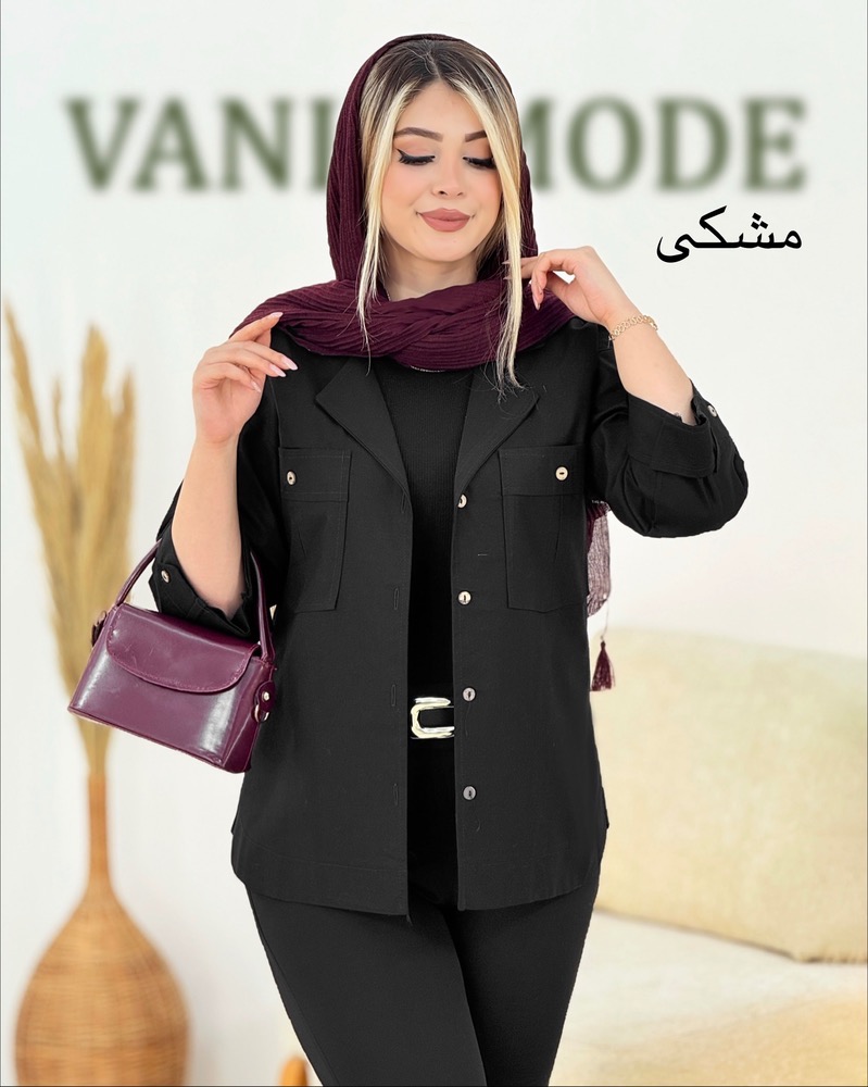 شومیز شنل‌دار لینن کد i348