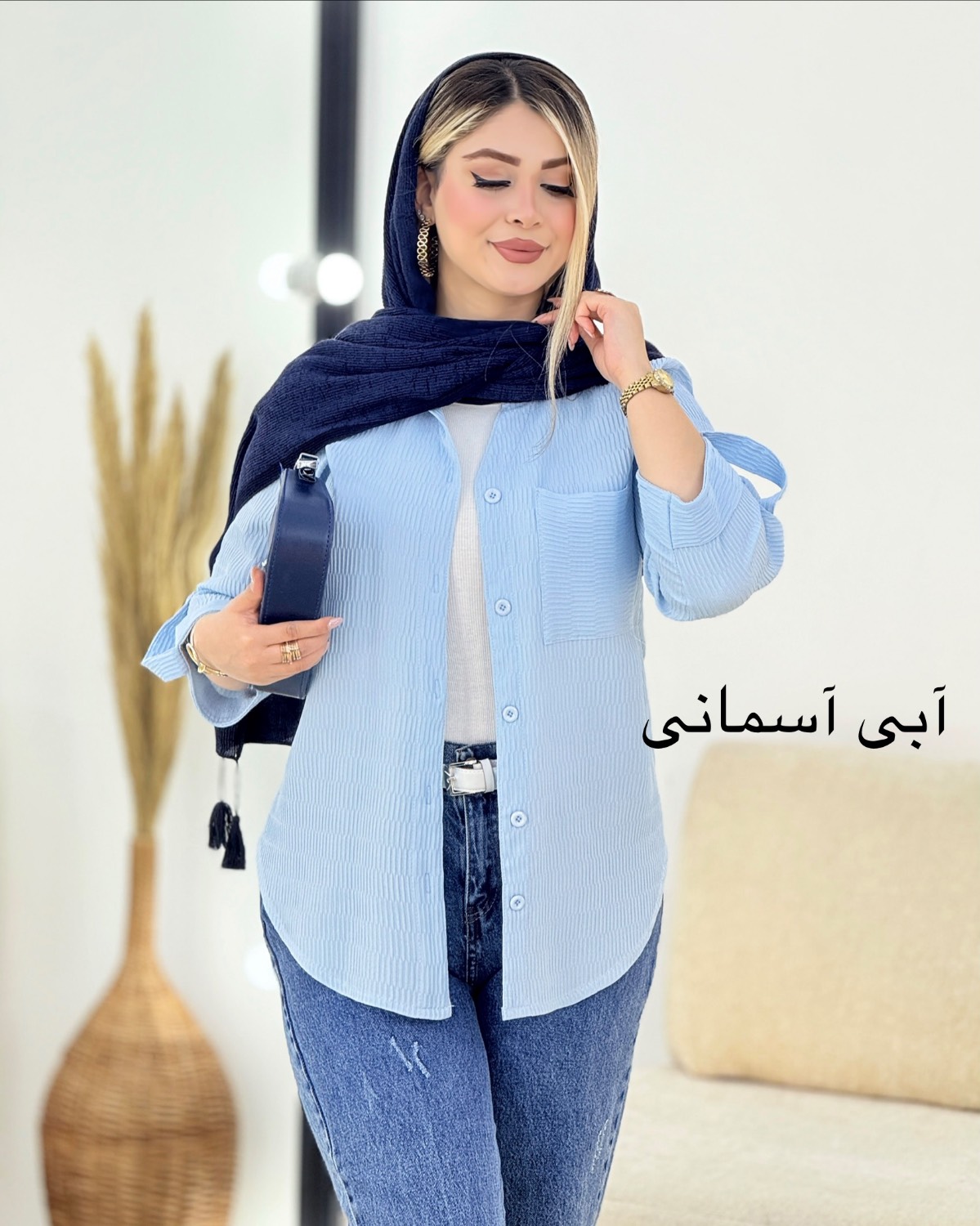 شومیز ینزی تک جیب رنگی کد i351