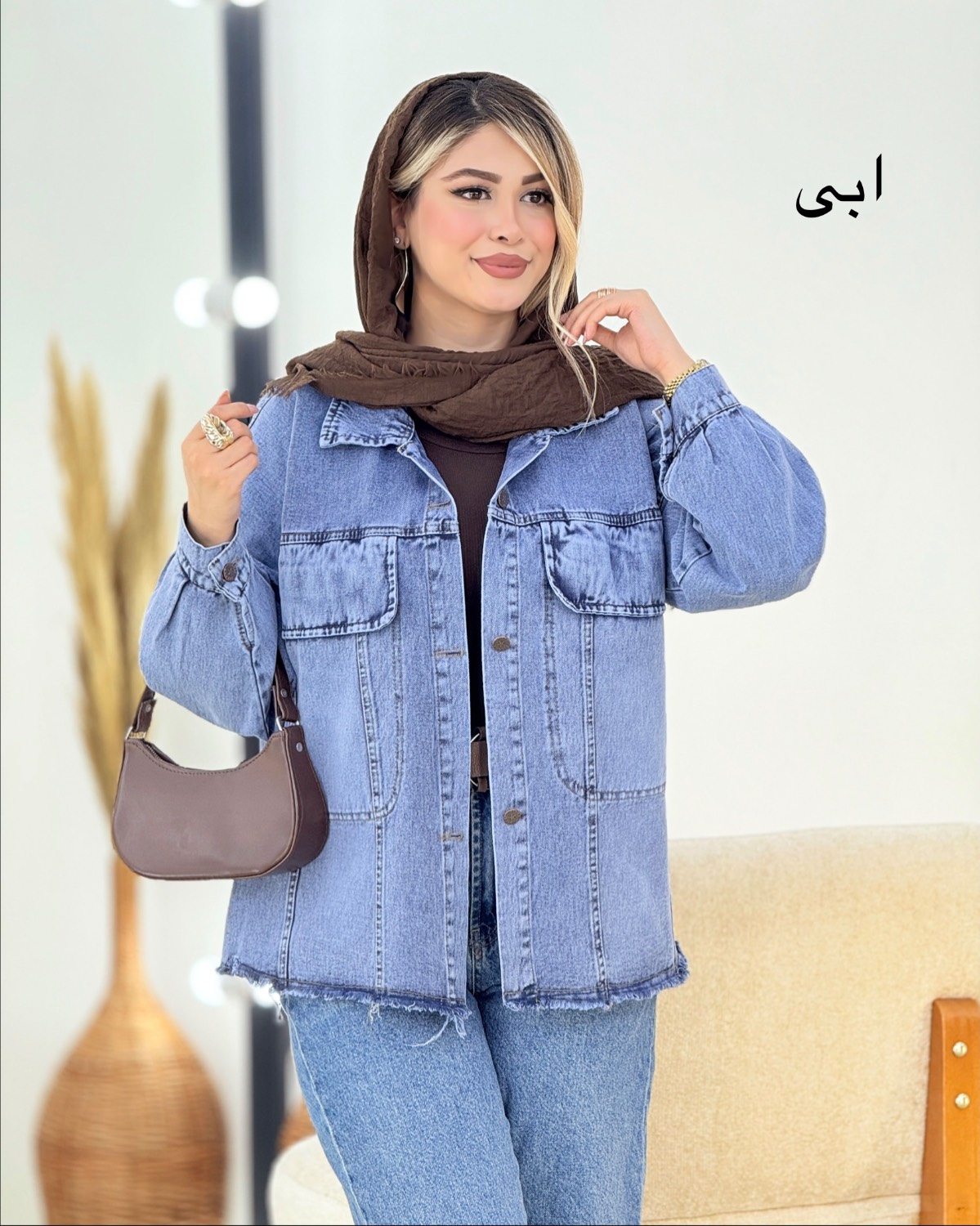 مانتو جین پایین ریش‌دار کد i335