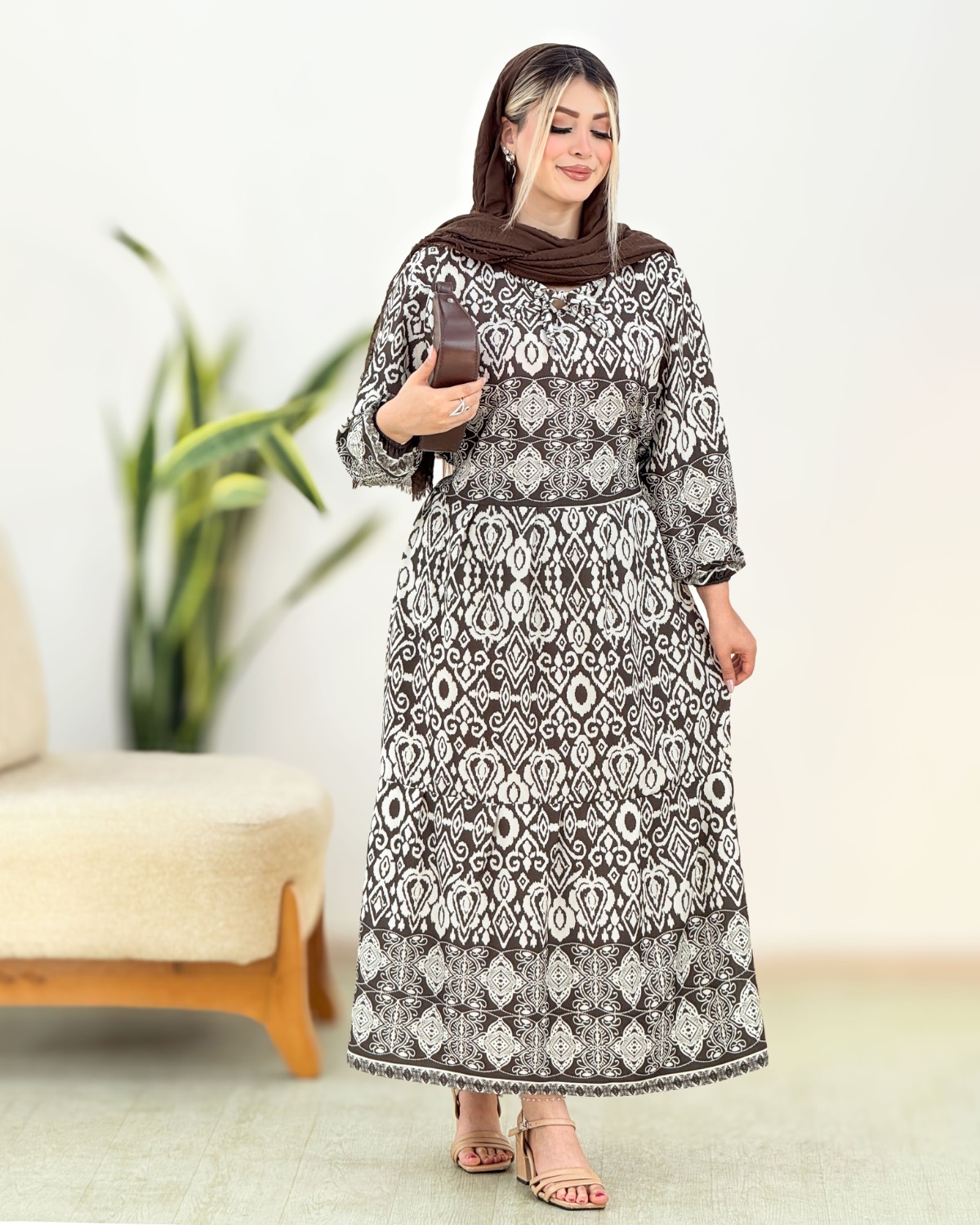 پیراهن ساحلی بوگاتی چاپی کد i406