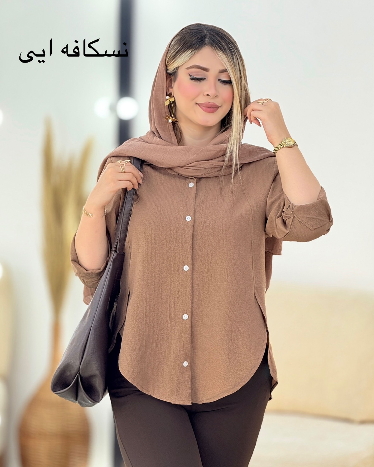 شومیز ینزی پشت پیل چاکدار کد i443