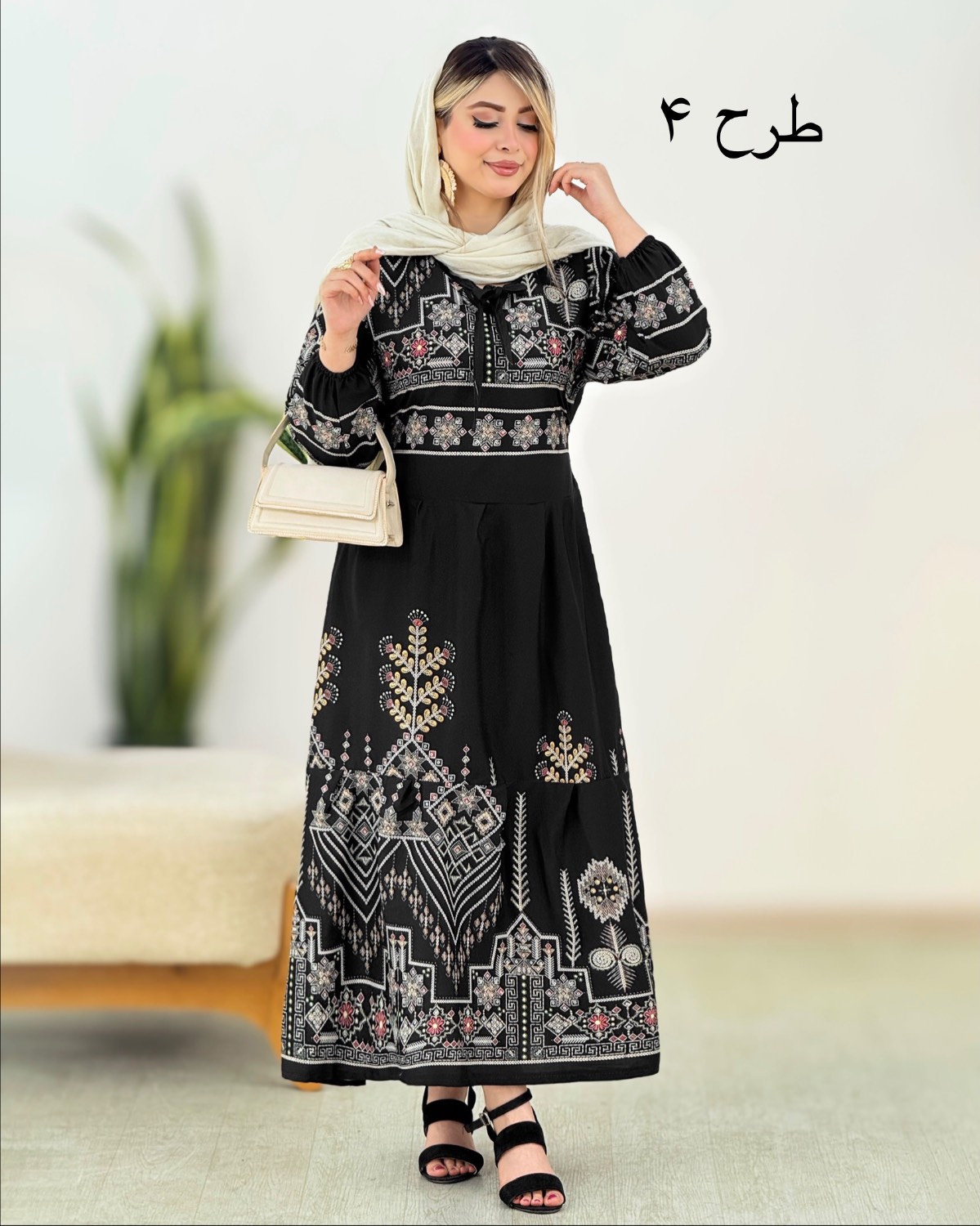 پیراهن ساحلی چاپی بوگاتی کد i439