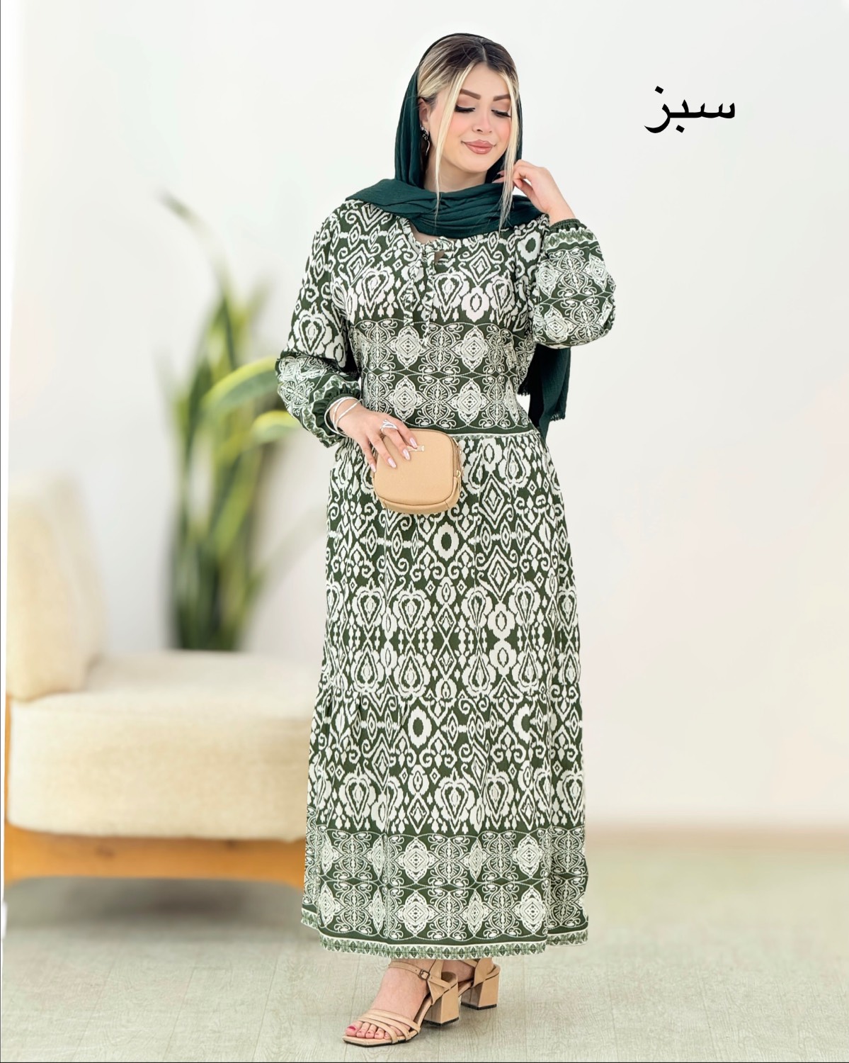 پیراهن ساحلی بوگاتی چاپی کد i406