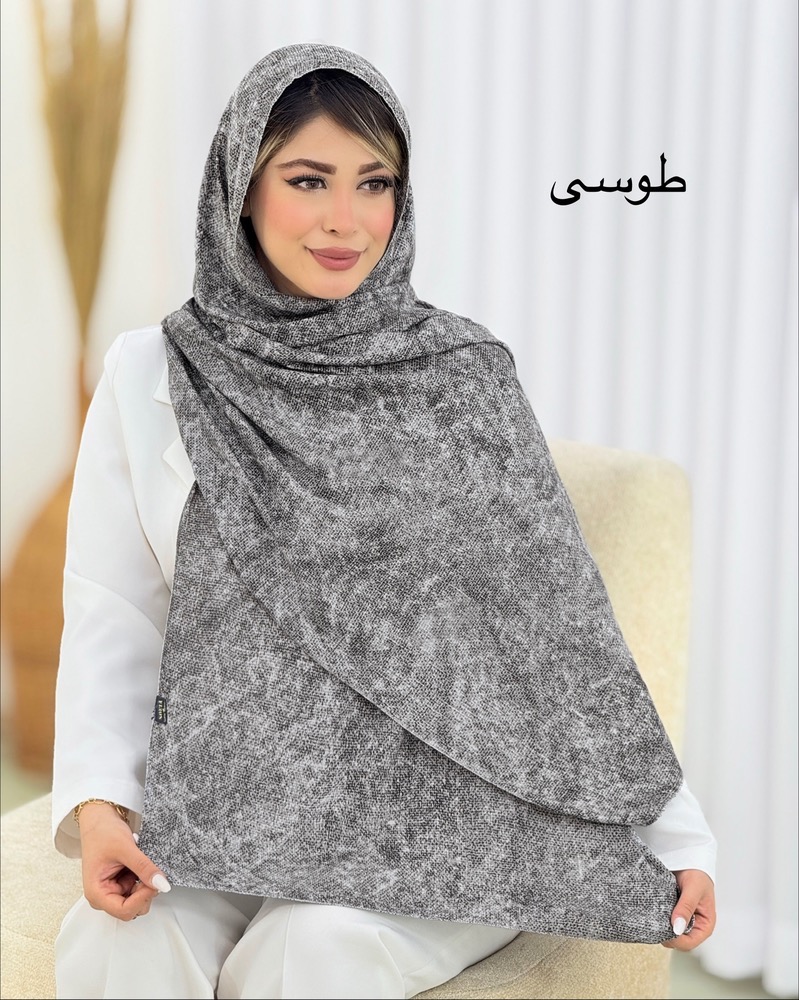 شال نخی لمه‌دار آبرنگی کد i642