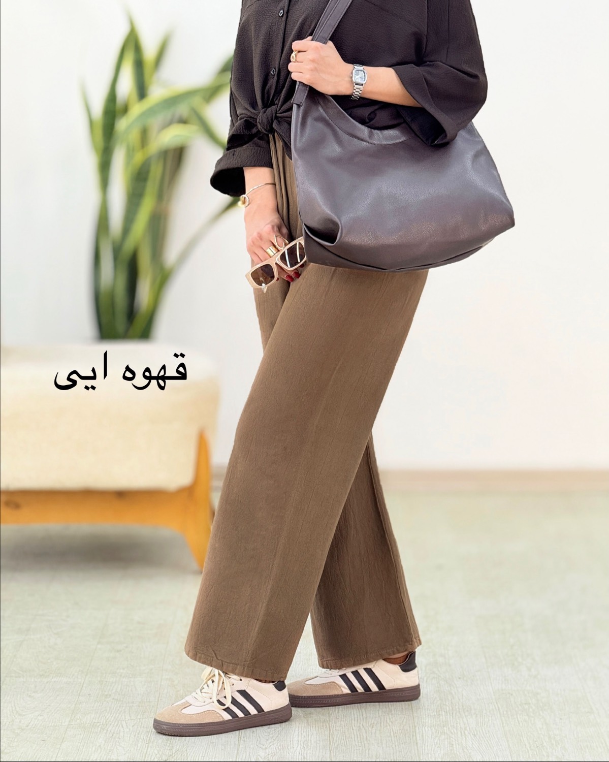 شلوار بگ لینن زنانه کد i374