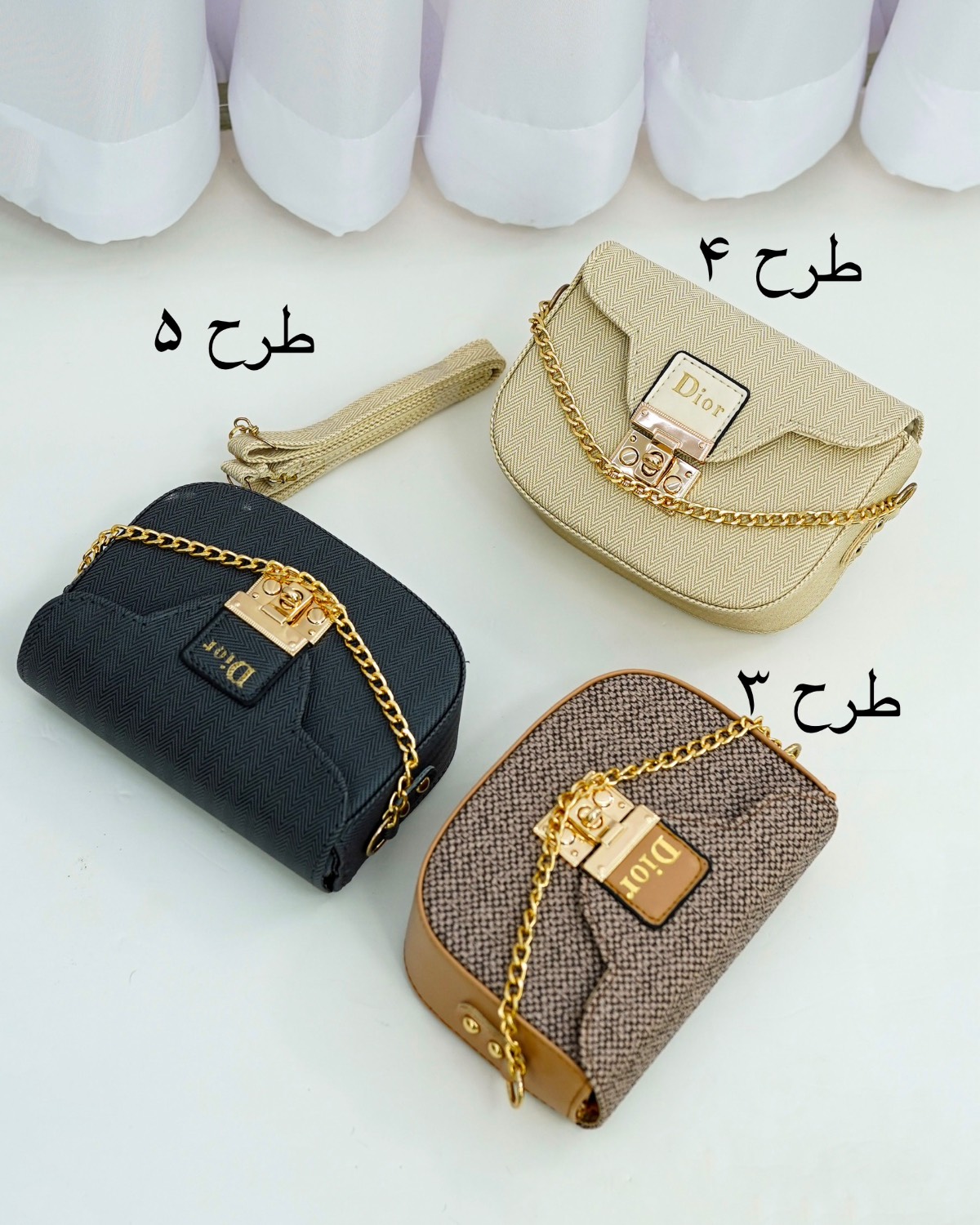 کیف چرم بندی طرح Dior کد i559