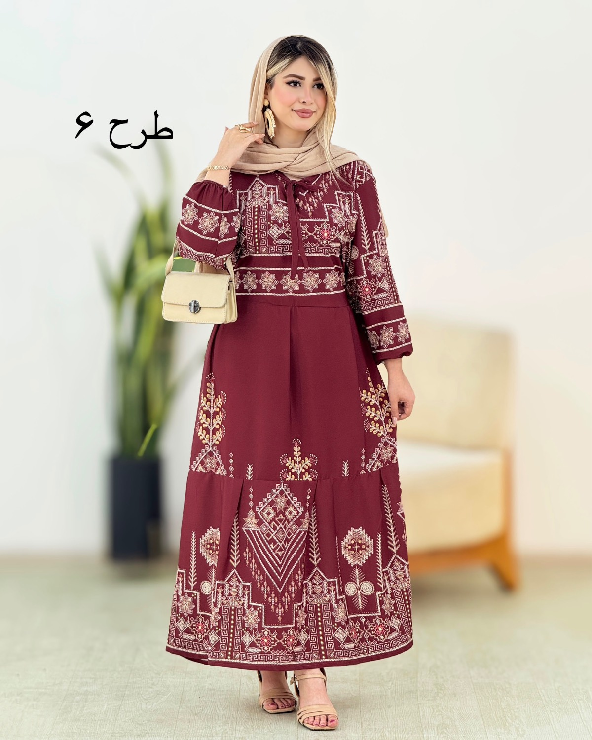 پیراهن ساحلی چاپی بوگاتی کد i439