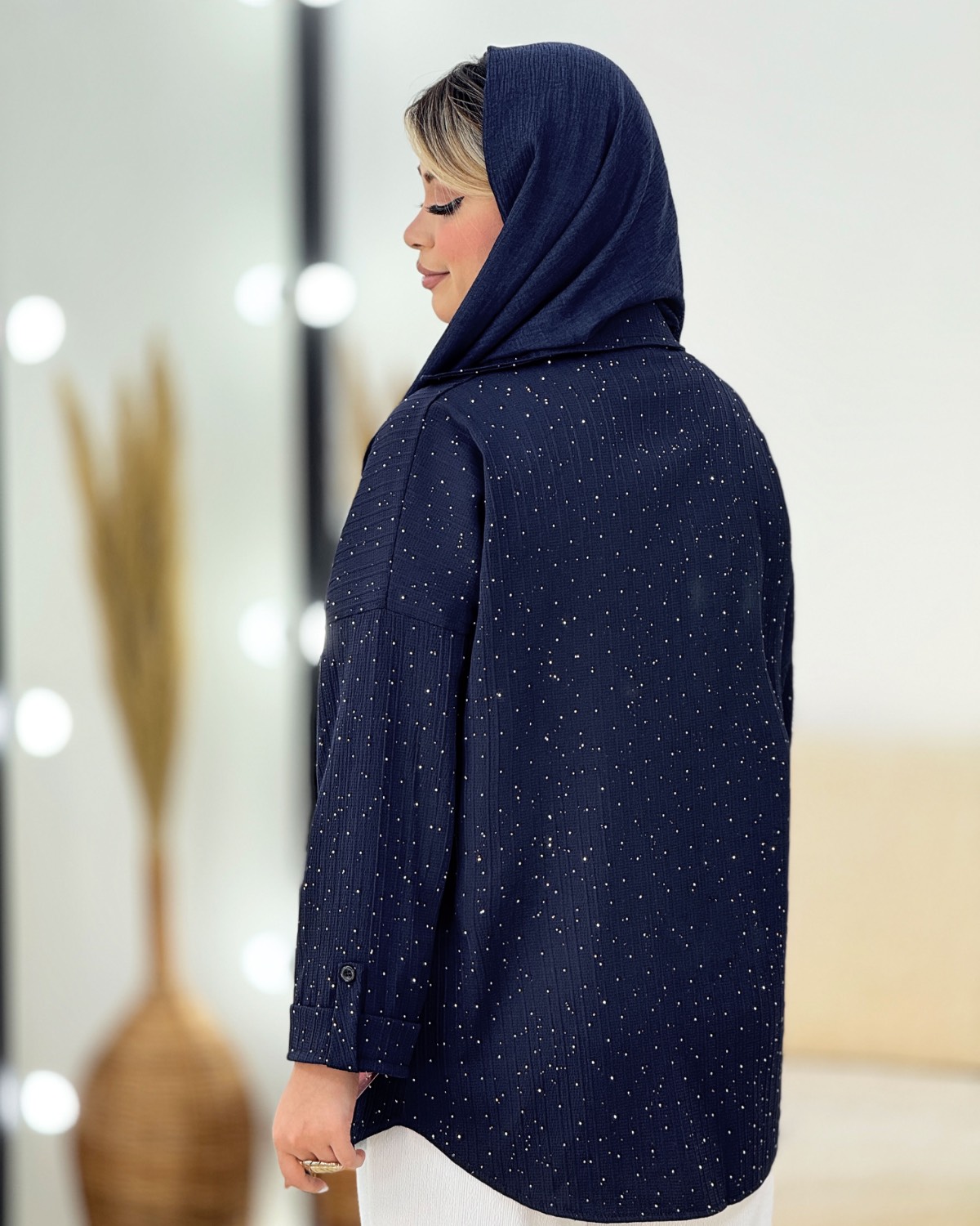 مانتو نگینی هلال‌دار آیوا کد i499