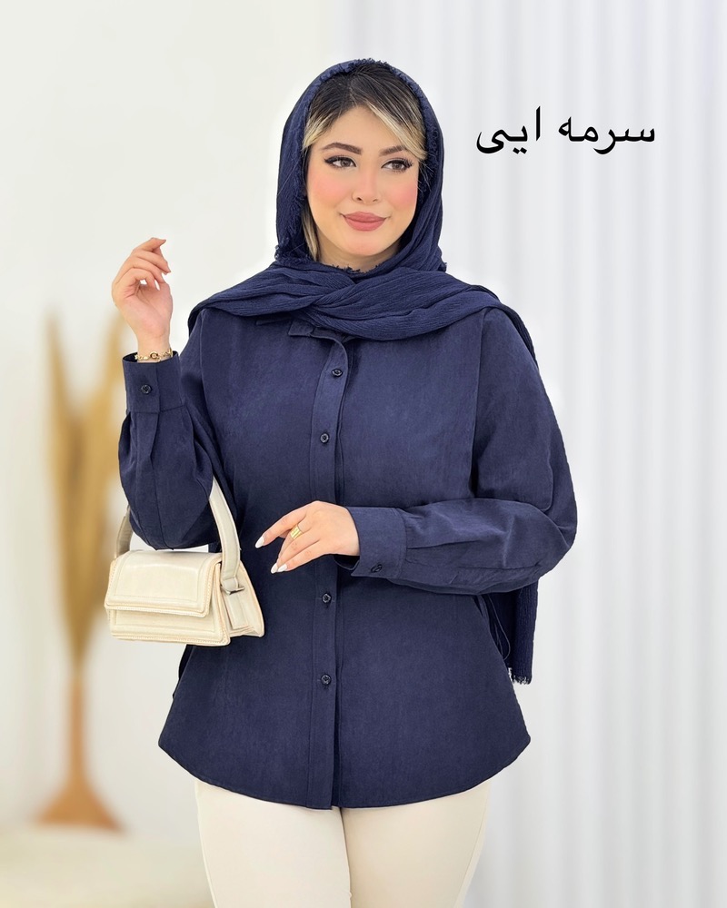 شومیز بنددار پری کد I668