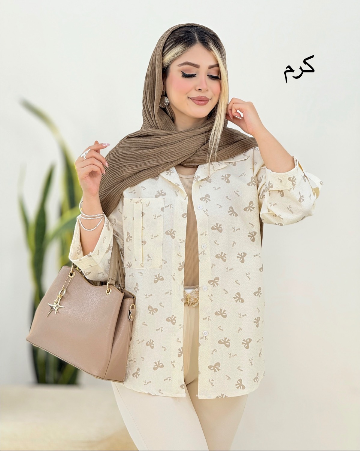 شومیز ینزی پاپیون دار کد i411