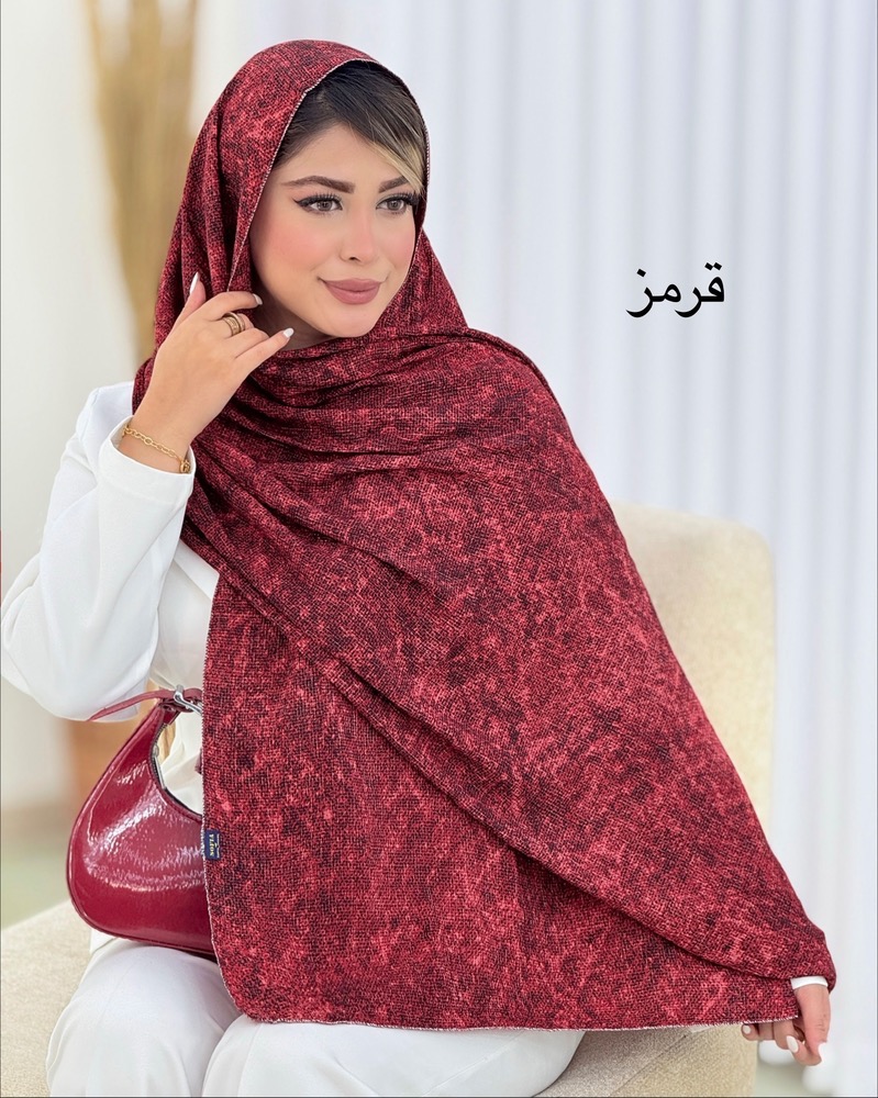 شال نخی لمه‌دار آبرنگی کد i642