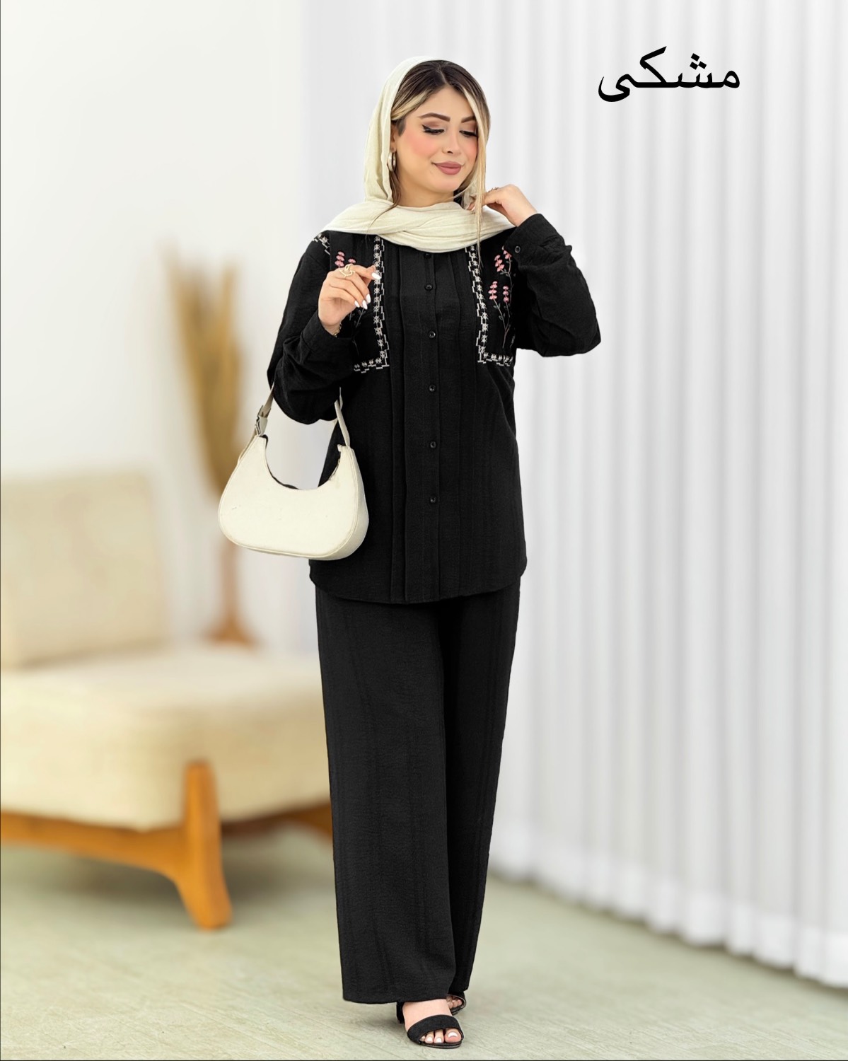 ست شومیز و شلوار گلدوزی کد i569