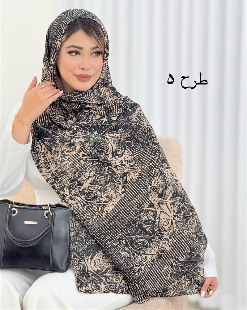 شال نخی طرحدار کد i643