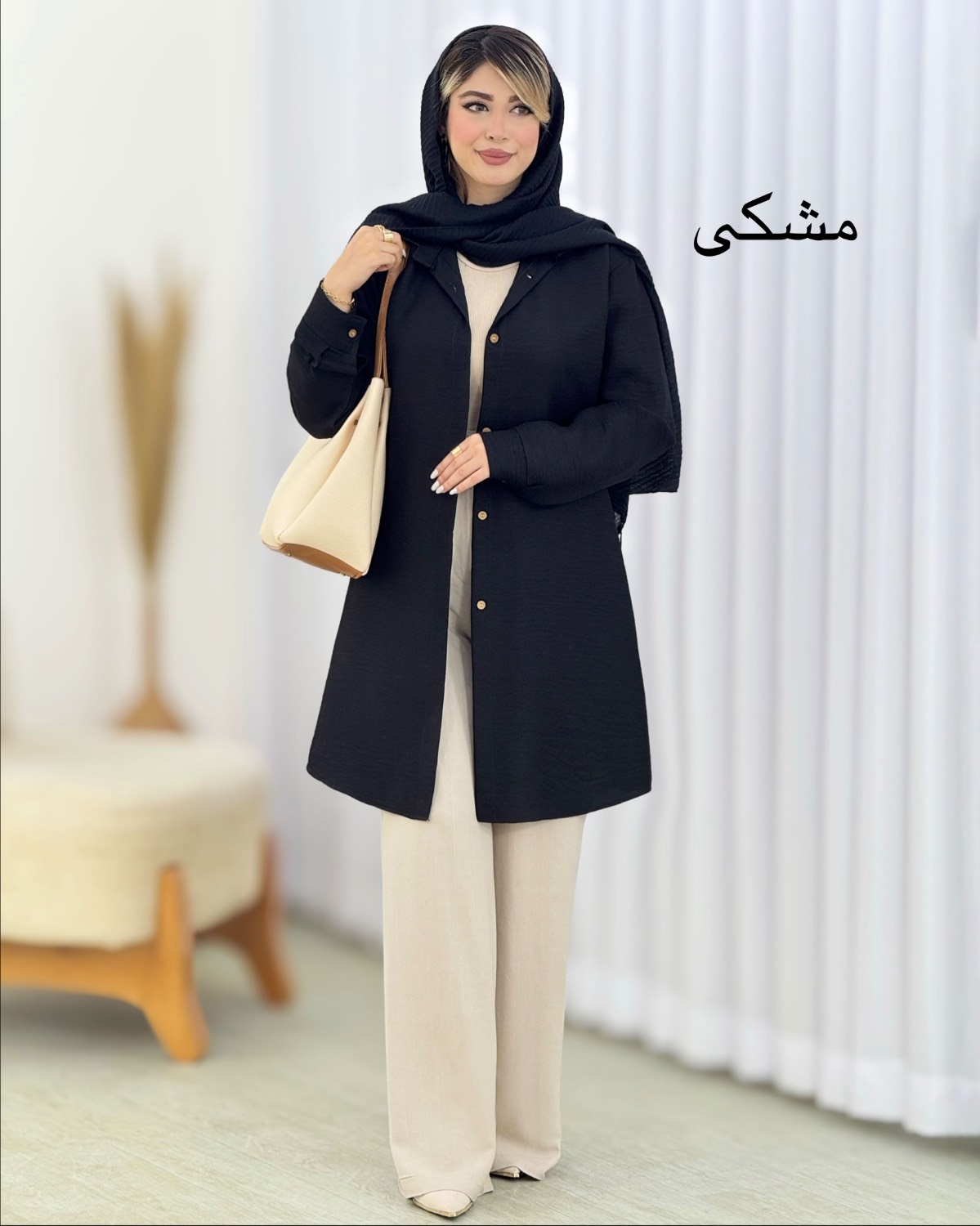 مانتو بلند شانتون جودون کد i571