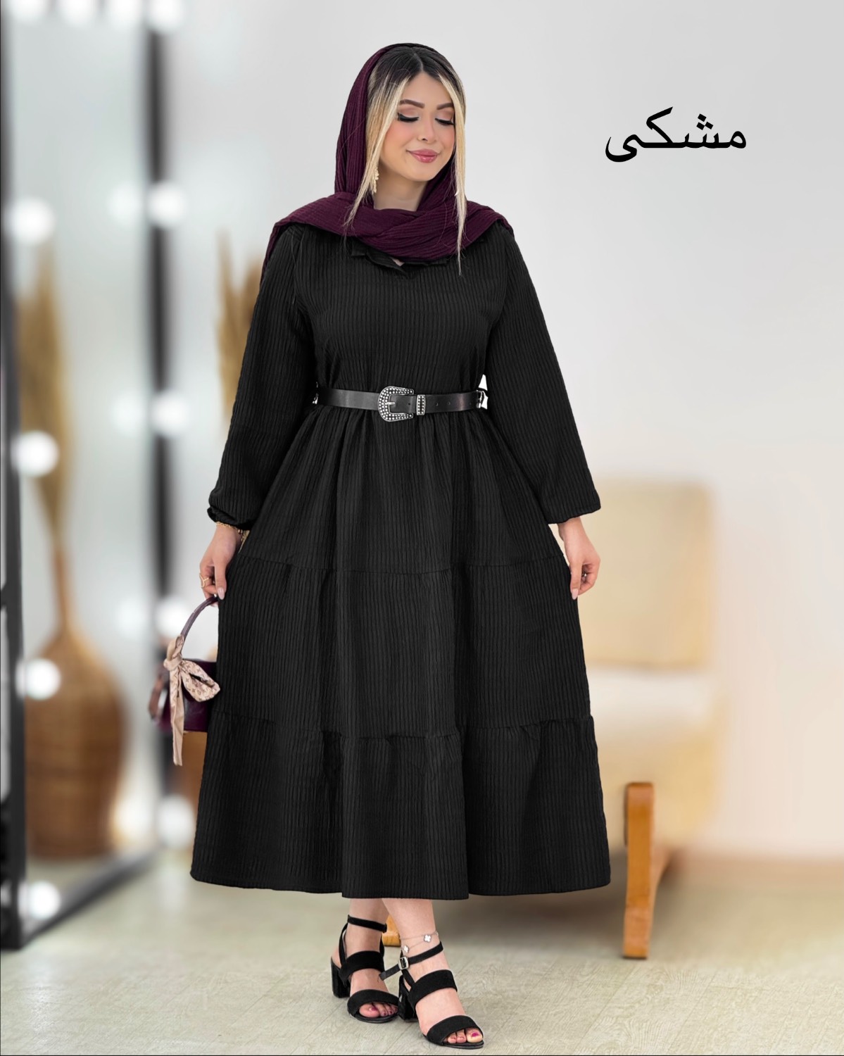 پیراهن طبقه‌ای چین‌دار کد i484