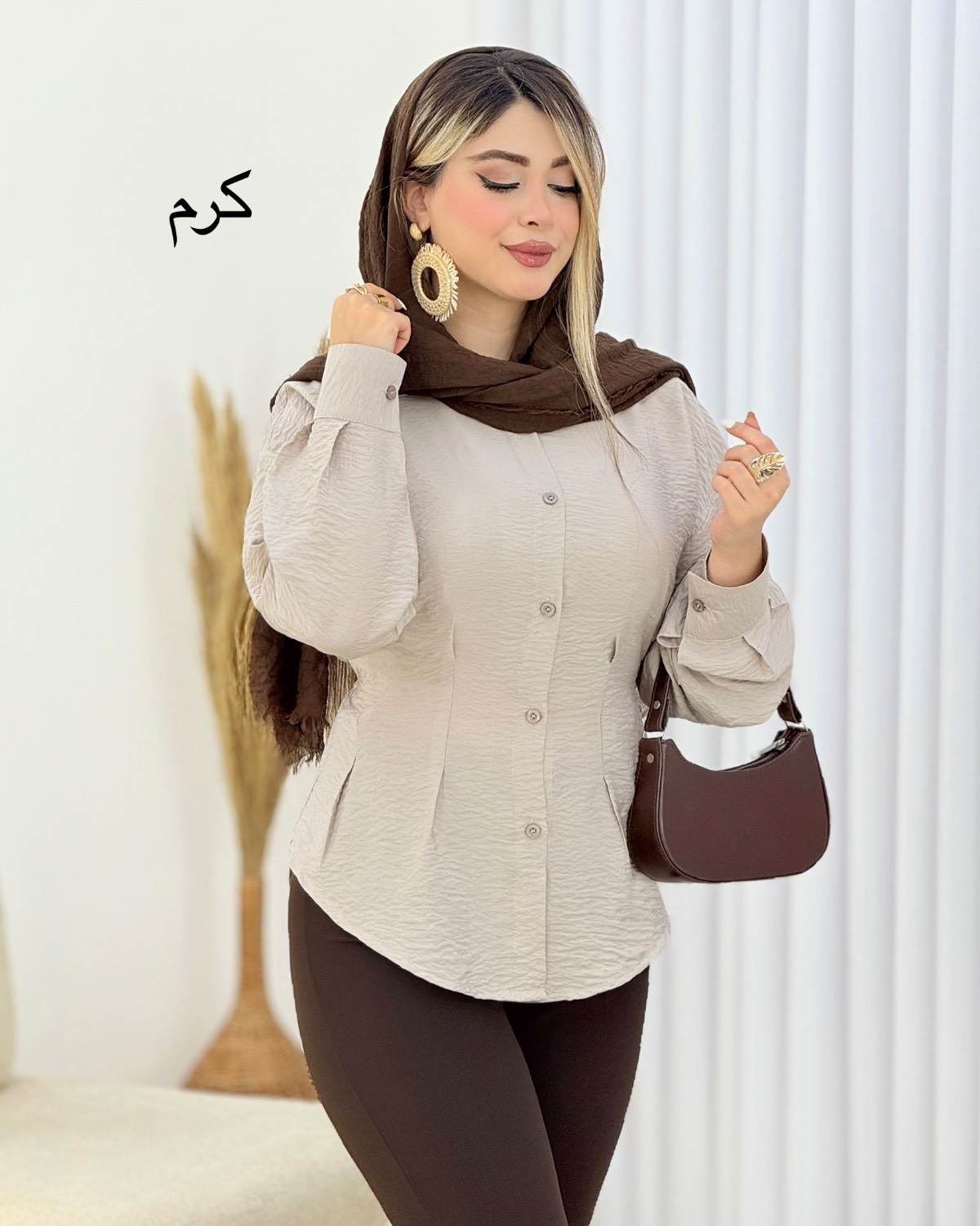 شومیز لیندا عروسکی کمرکش کد i616