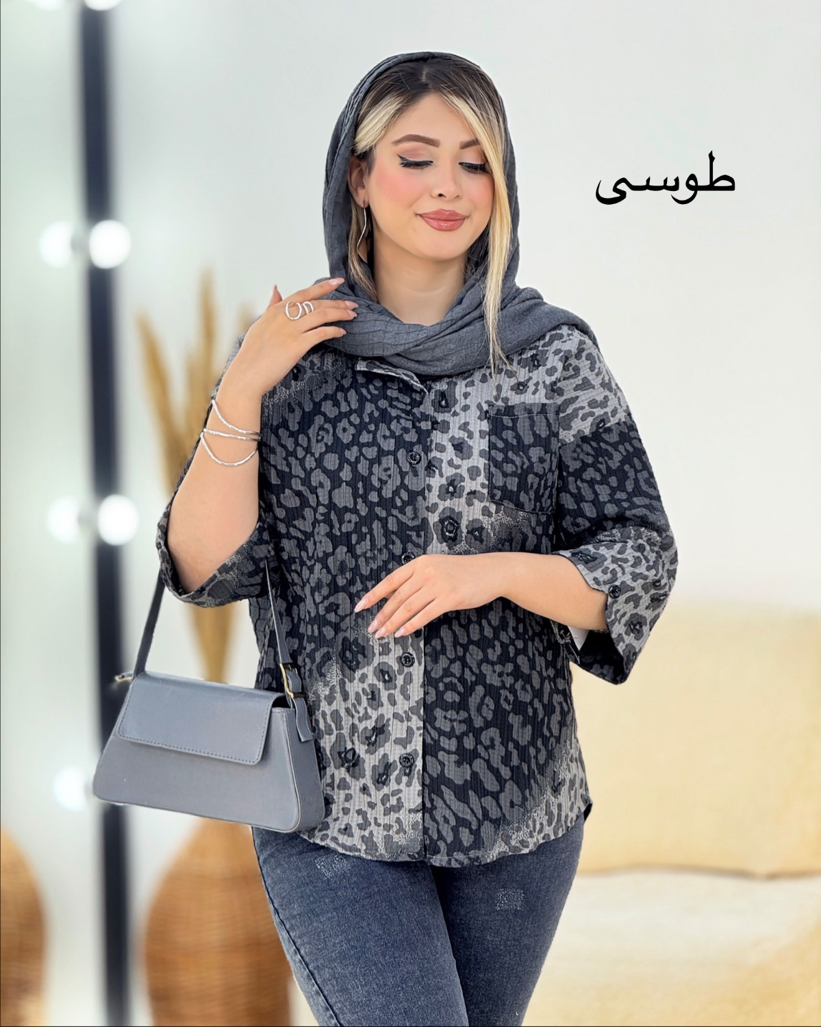شومیز پلنگی کراش کد i354