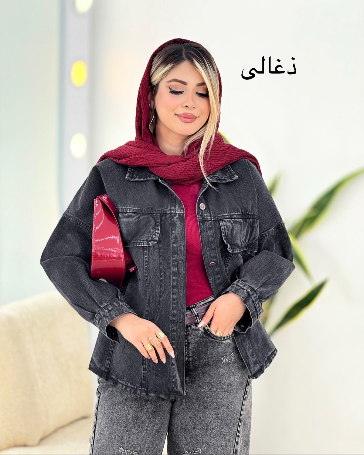 مانتو جین جیب نما کد i424