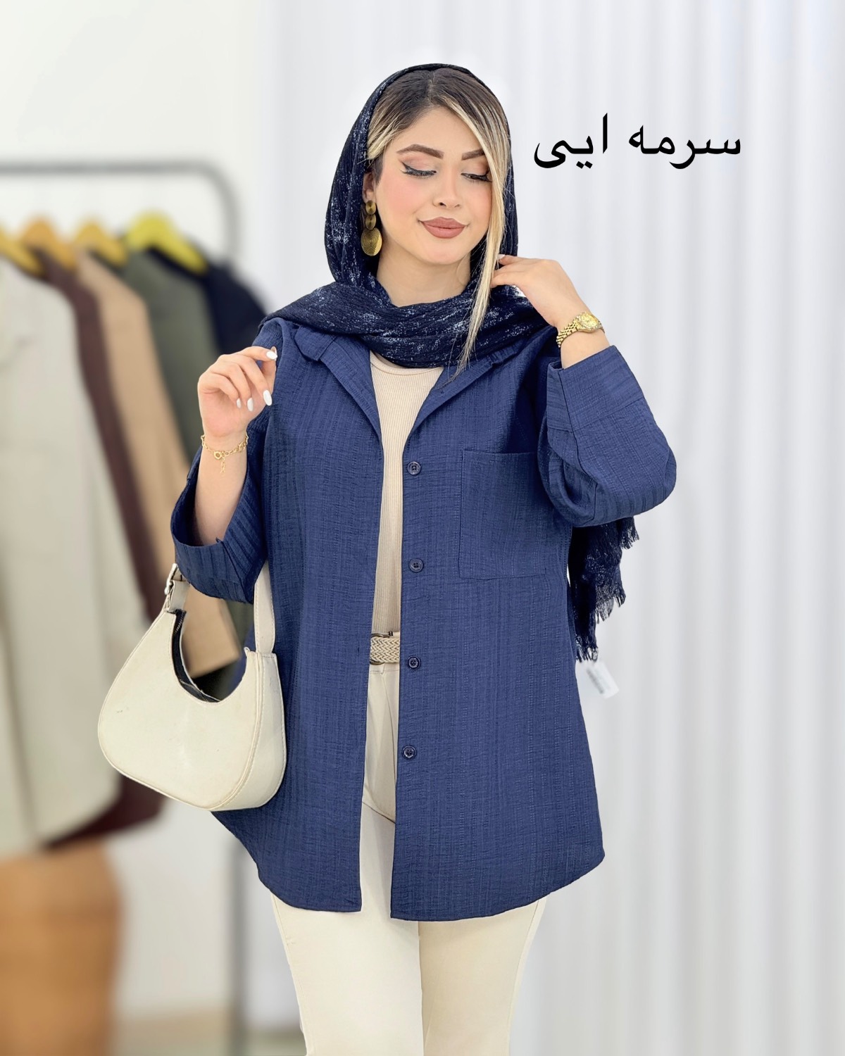 مانتو شانتون جیب‌دار کد i590