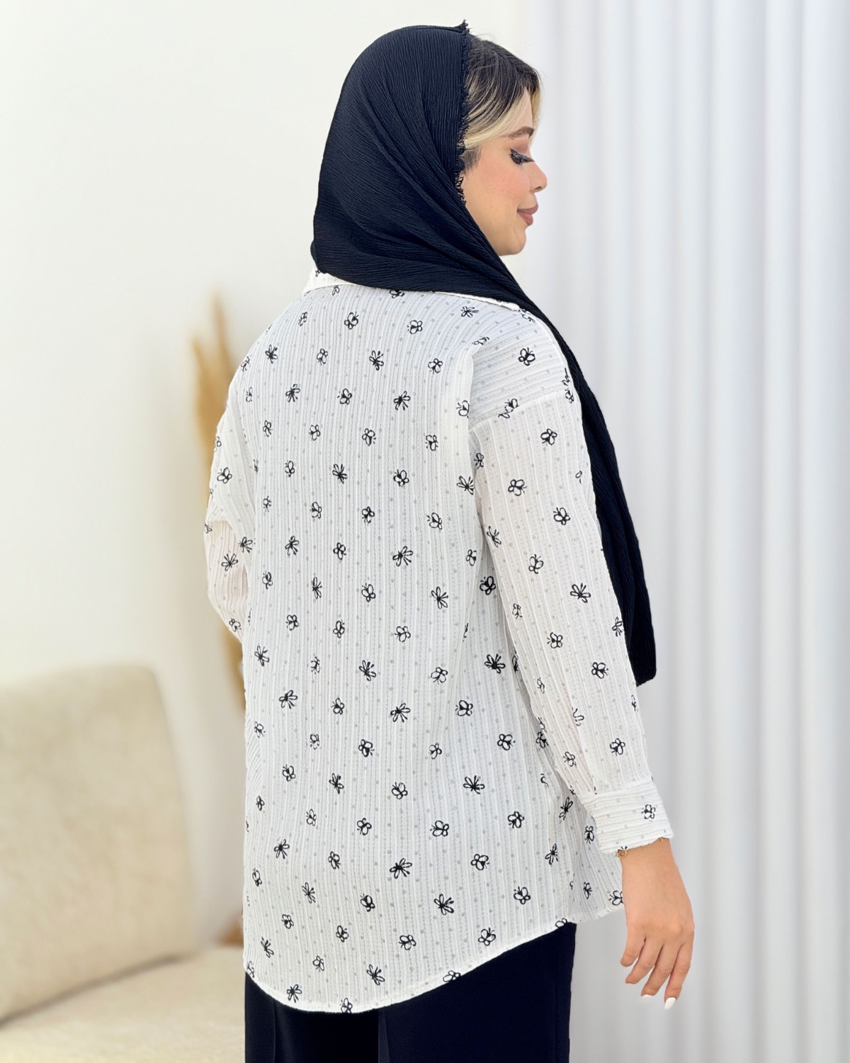 شومیز لمه طرح پروانه کد i558