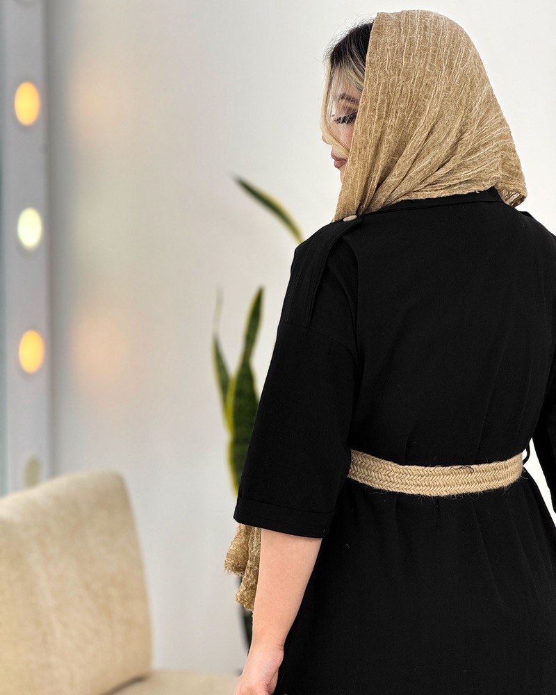 کفتان کمربند کنفی کد I404