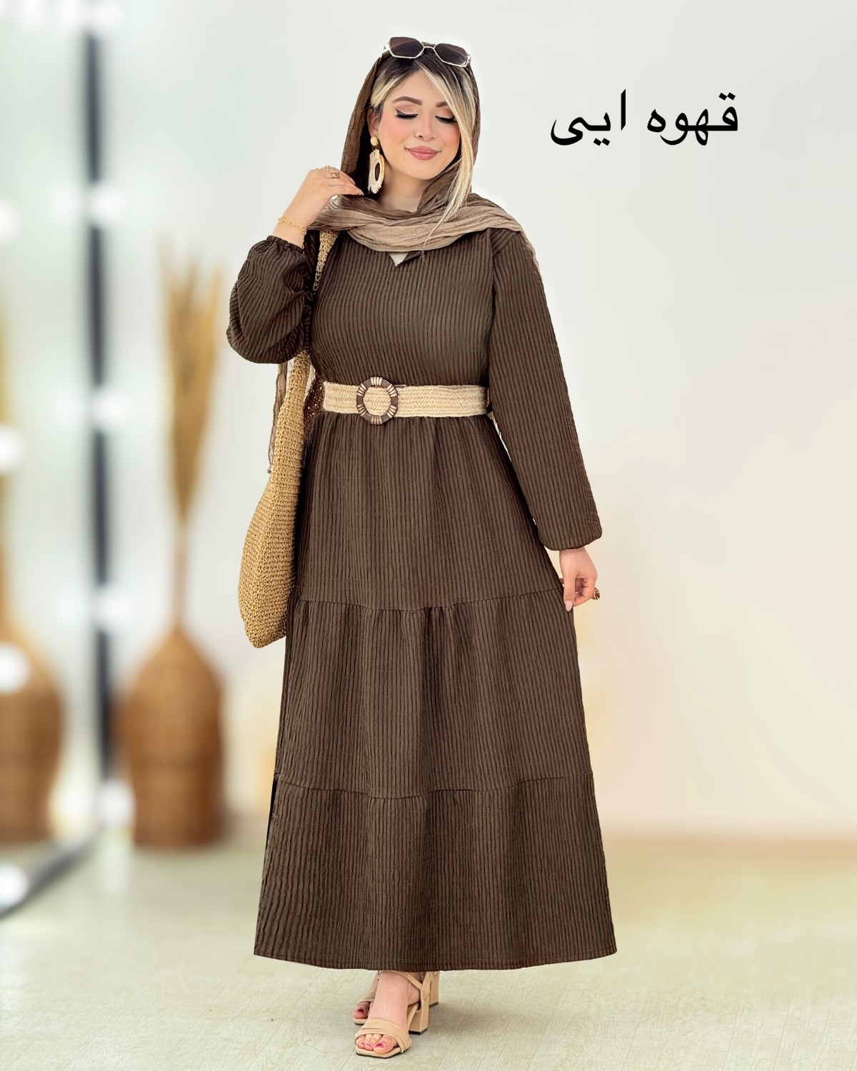 پیراهن طبقه‌ای چین‌دار کد i484