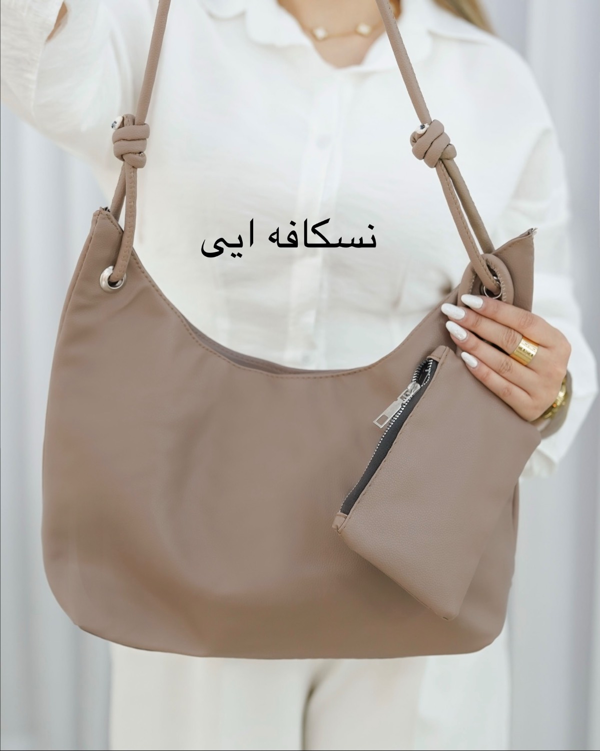 کیف چرم شنل بزرگ و کوچک کد i546