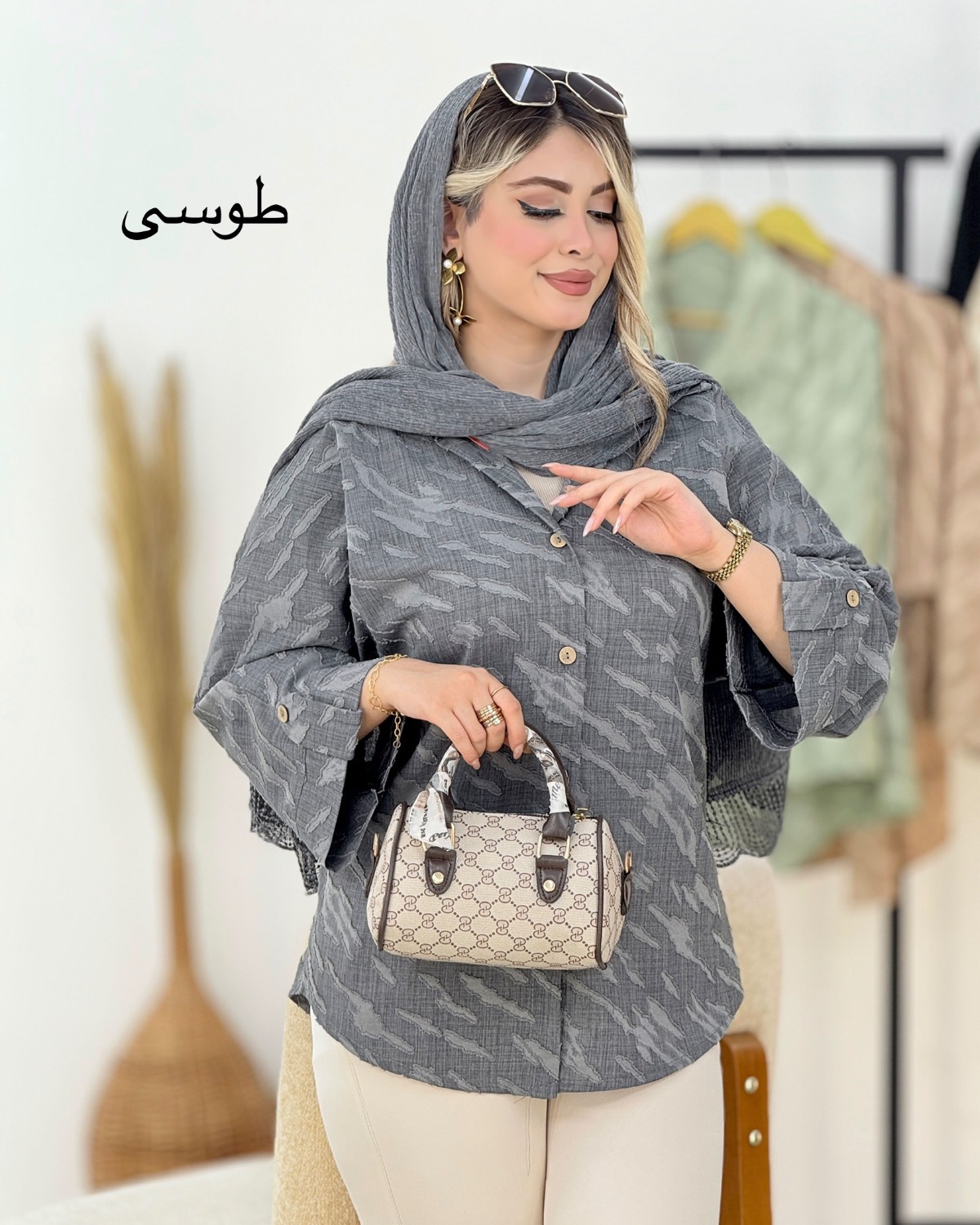 مانتو کسمه پاگون‌دار کد i500