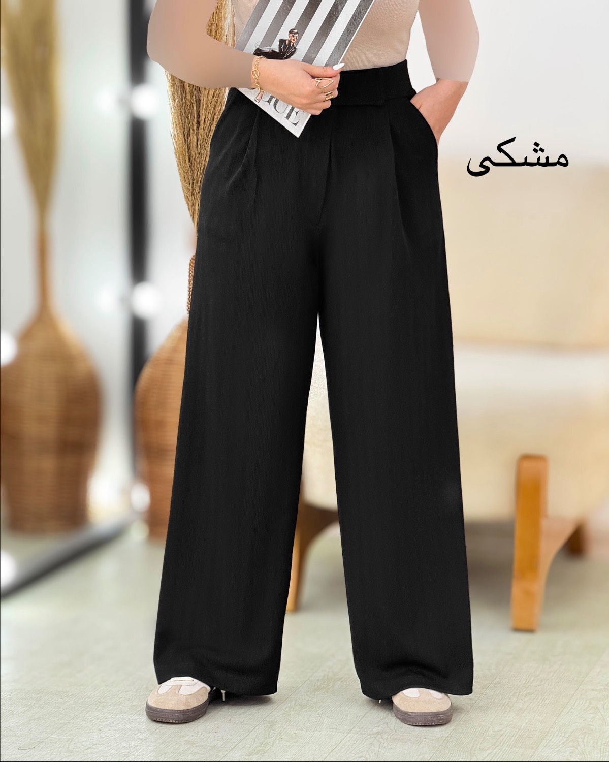 شلوار بگ کمر چسب کد i497
