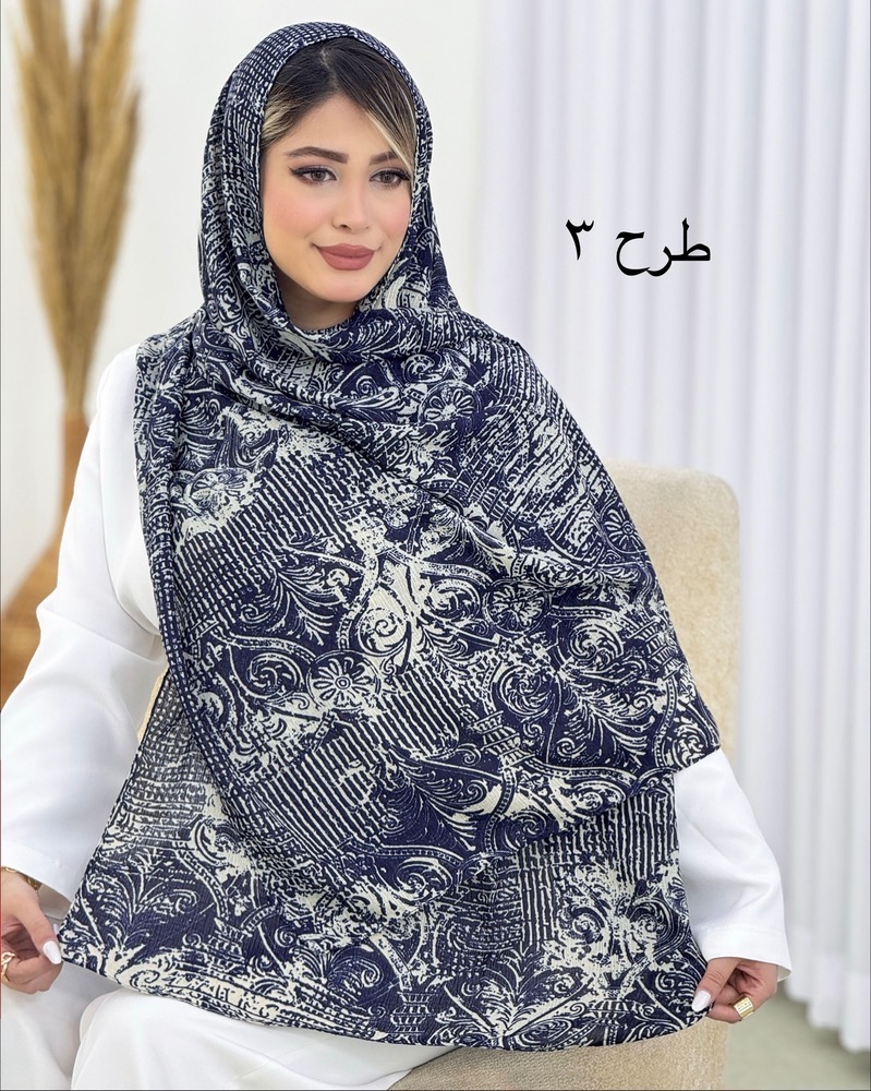 شال نخی طرحدار کد i643