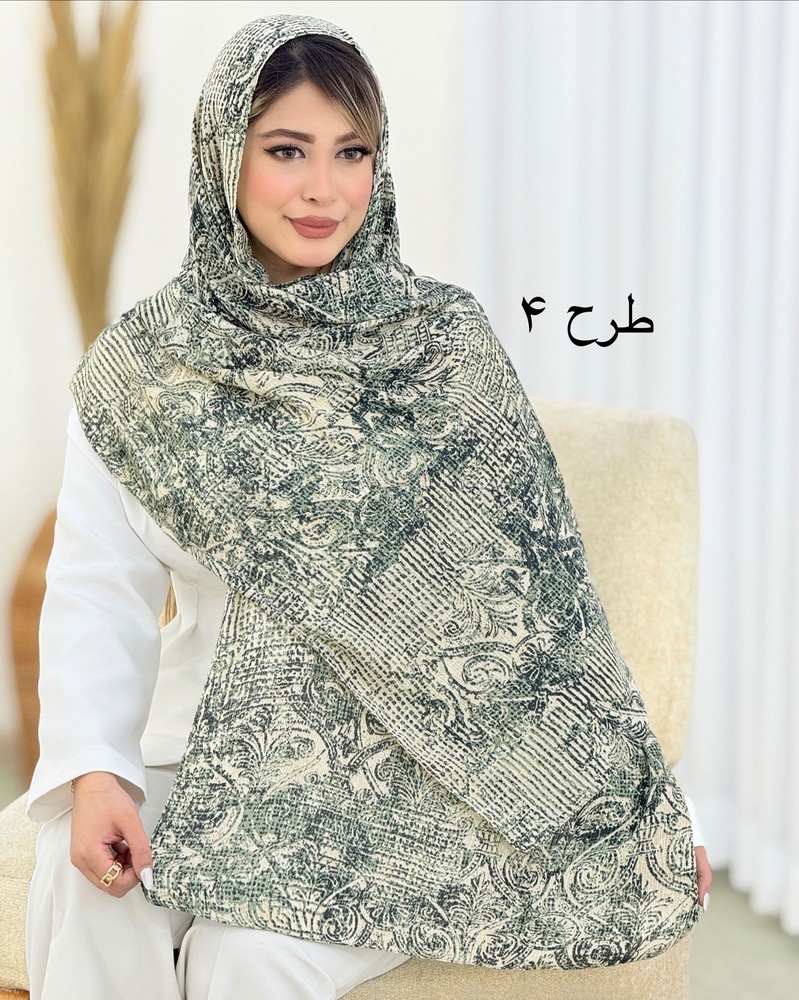 شال نخی طرحدار کد i643