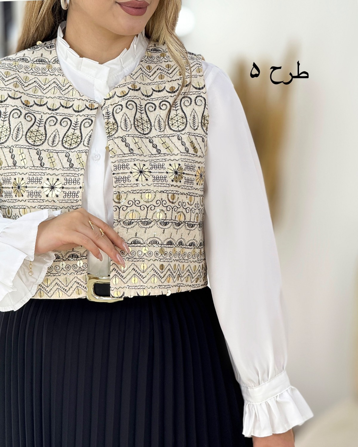 ست جلیقه و دامن سنتی کد i386