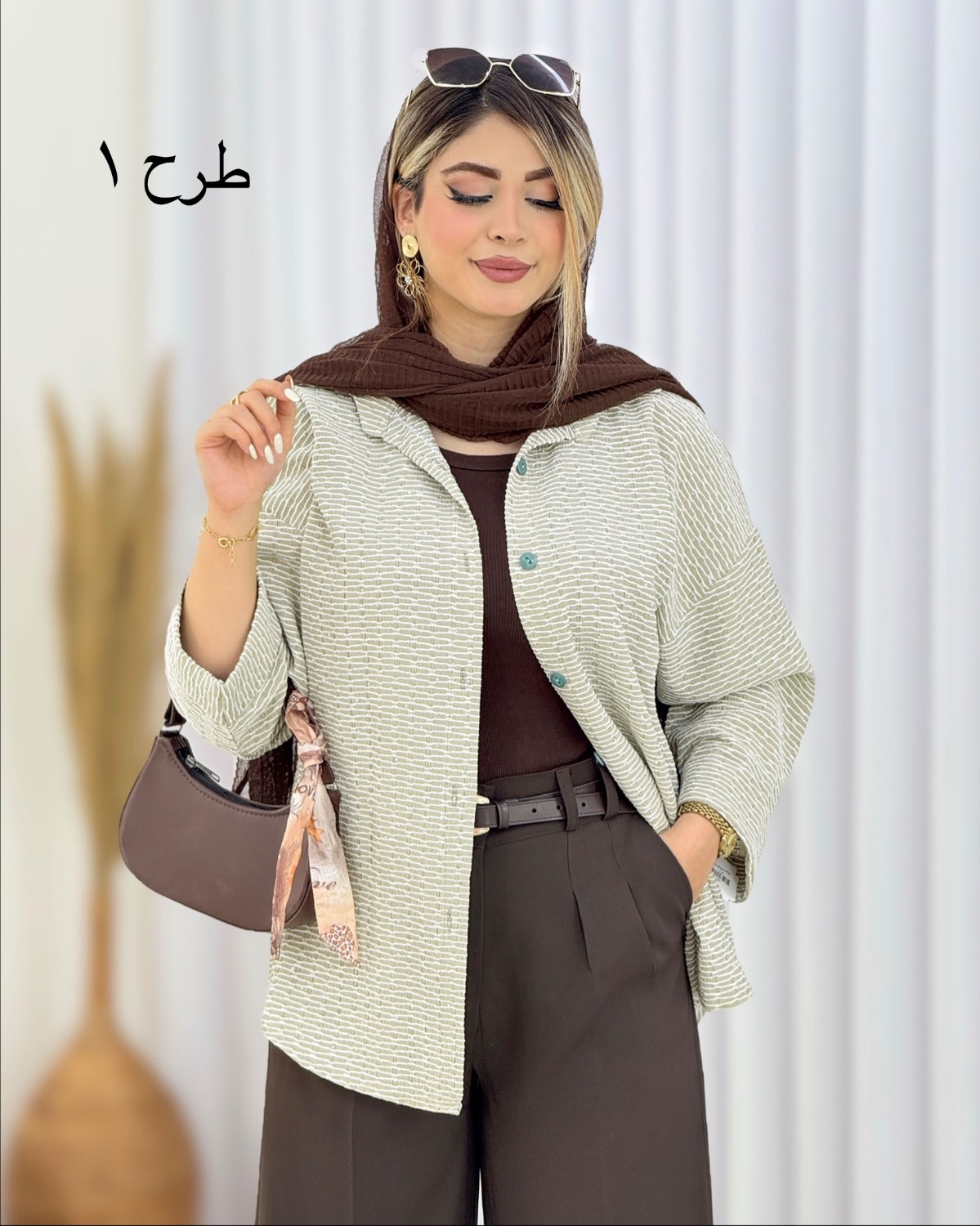 مانتو نگینی آستین پاکتی کد i476
