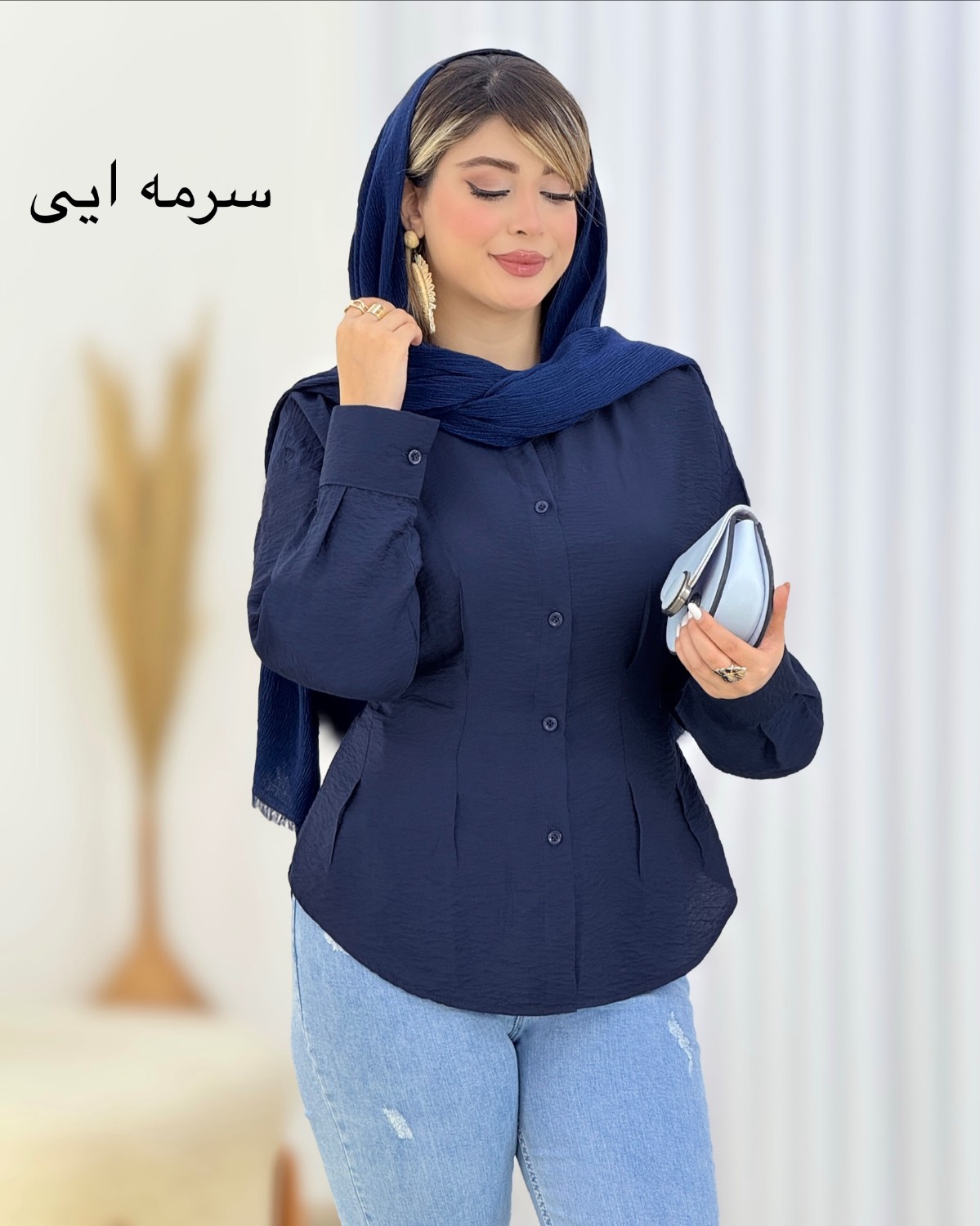 شومیز لیندا عروسکی کمرکش کد i616