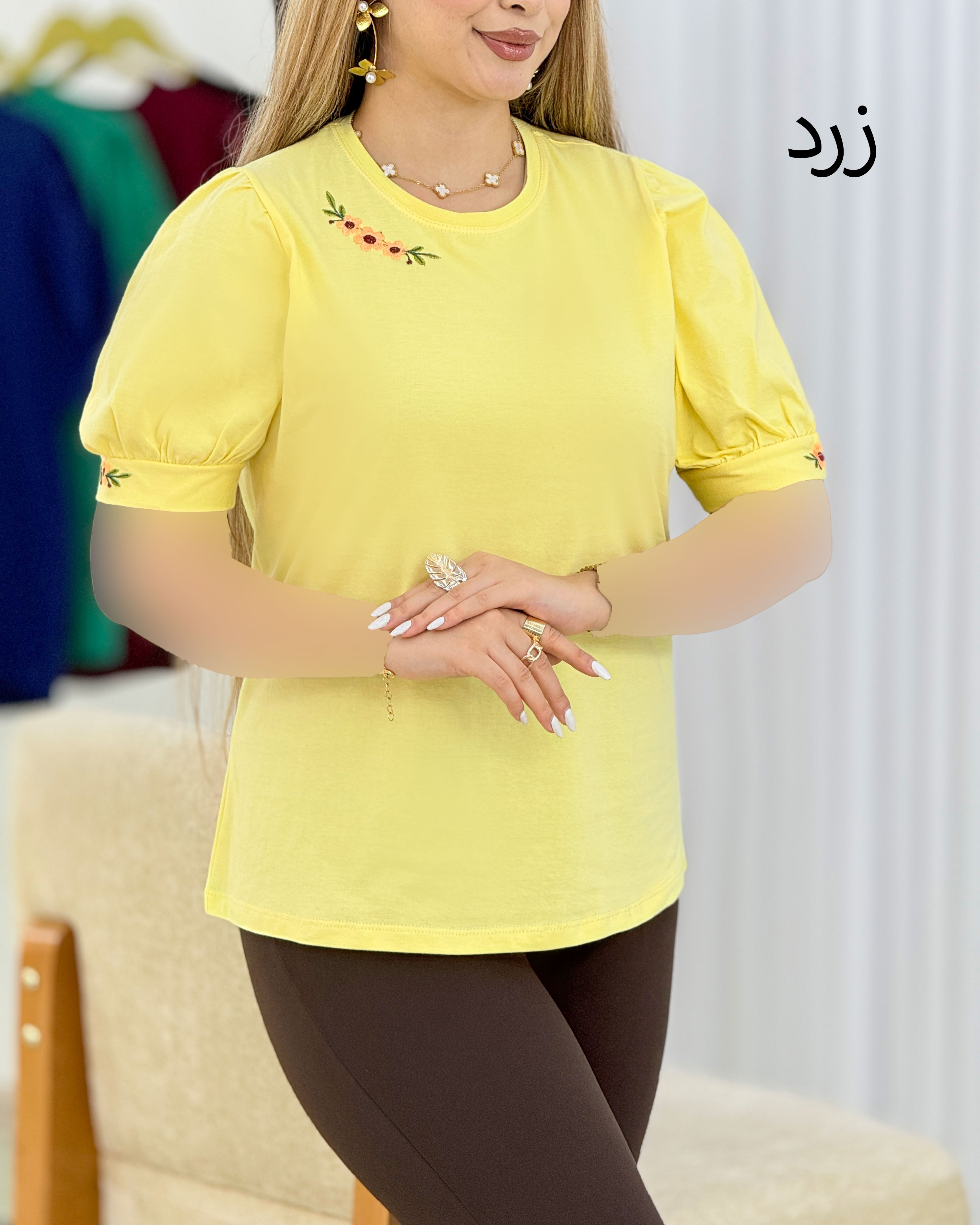 تیشرت آستین چین‌دار کد i598