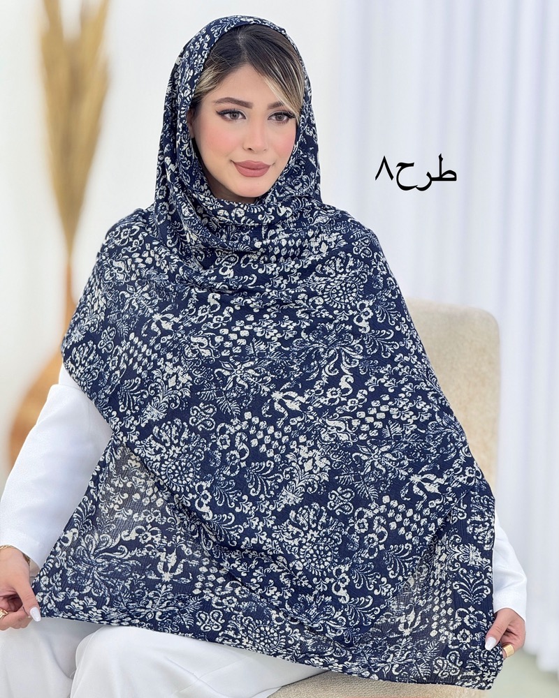 شال نخی طرحدار کد i643
