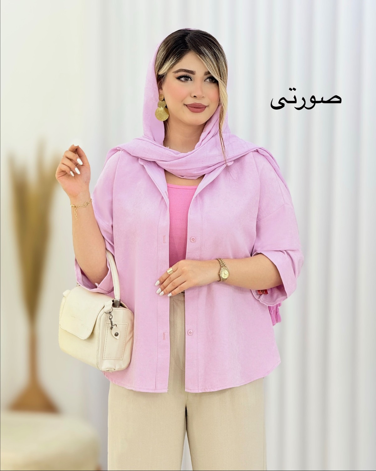 شومیز سیلک پاکتی کد I609