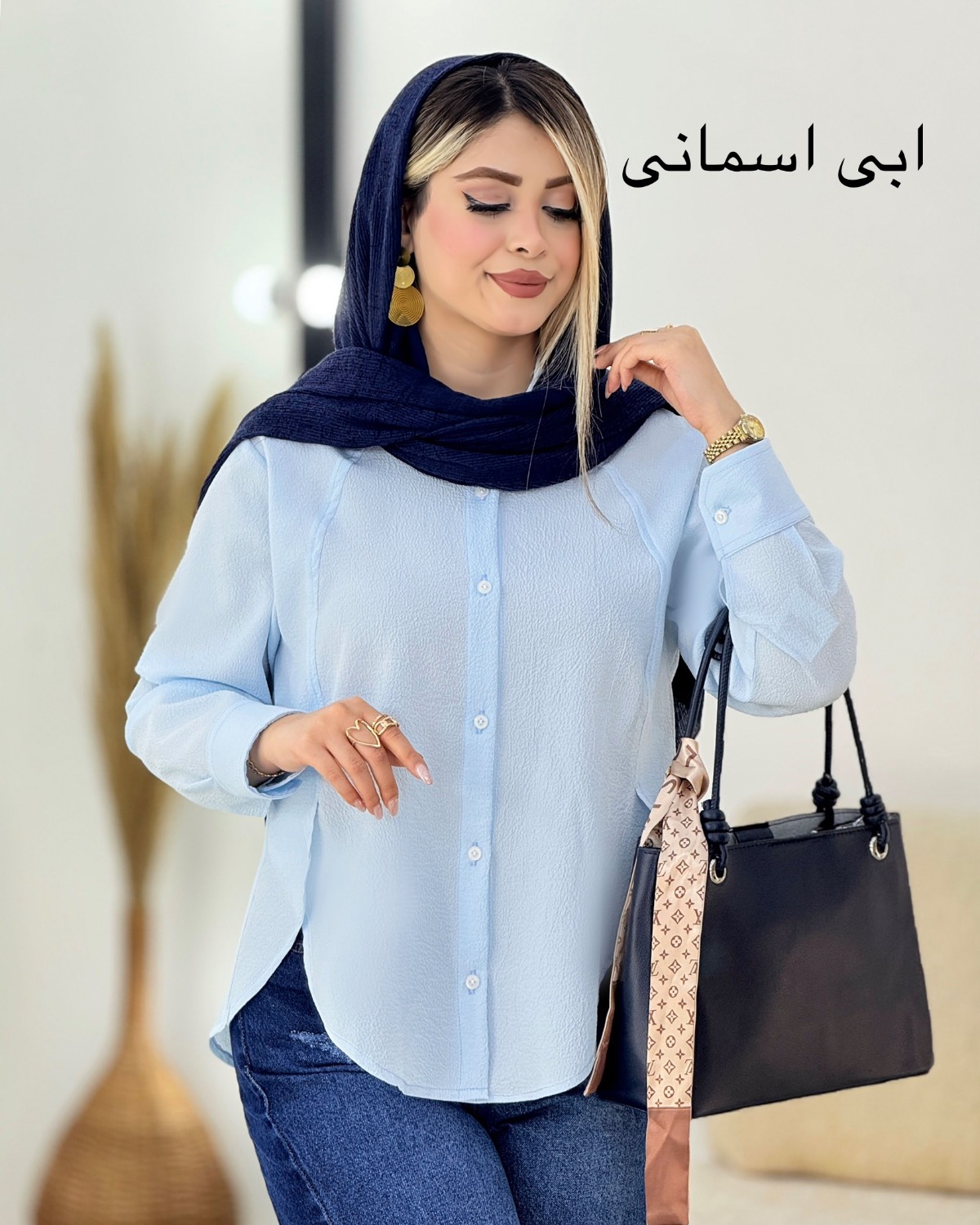 شومیز ینزی پشت پیل چاکدار کد i443