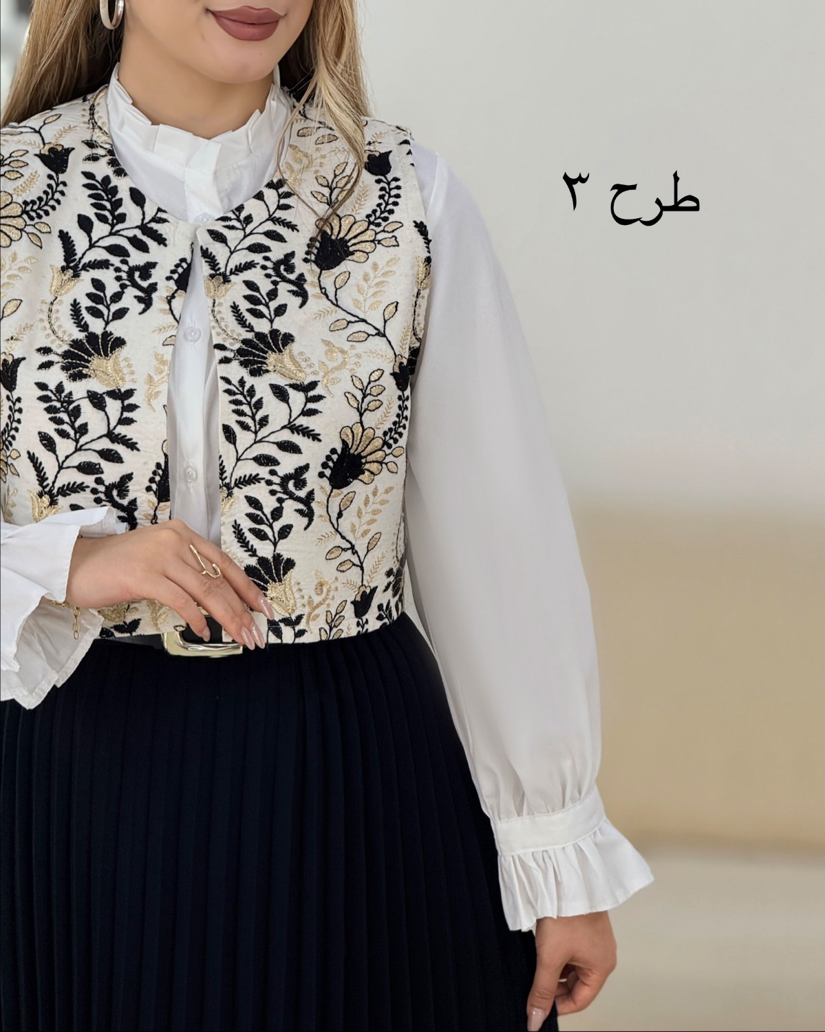 ست جلیقه و دامن سنتی کد i386