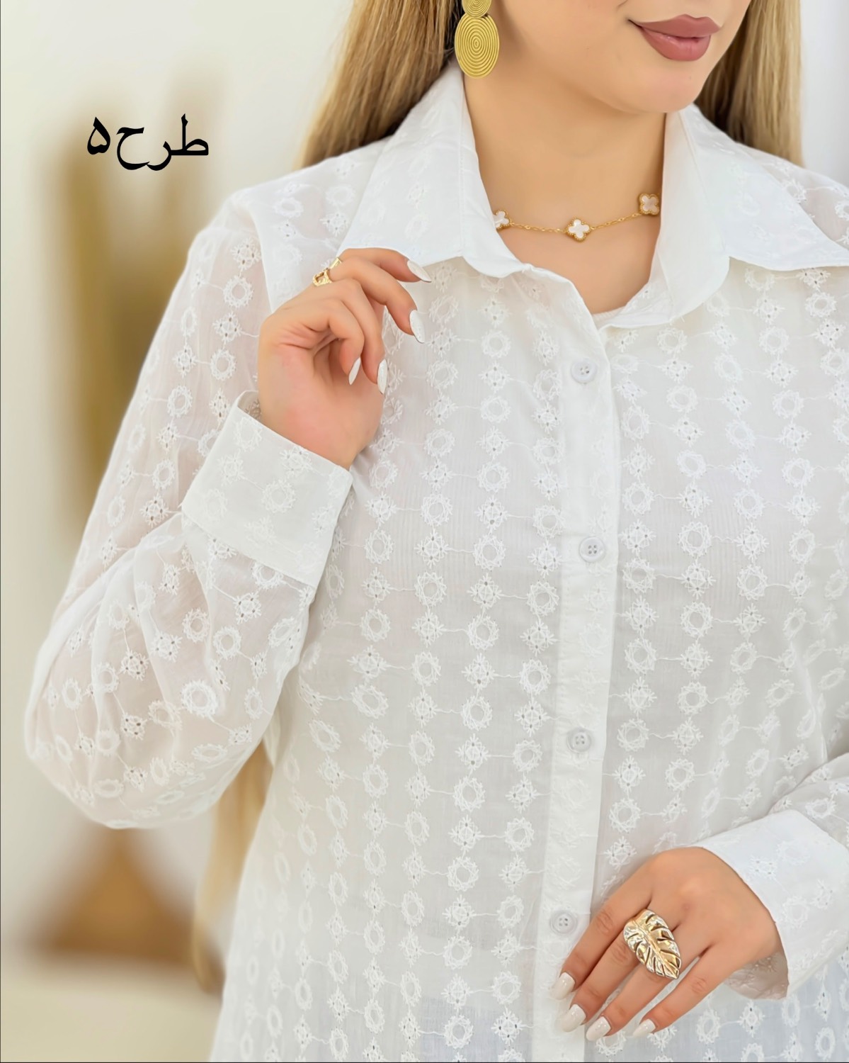 مانتو لینن سوزن دوزی کد i608