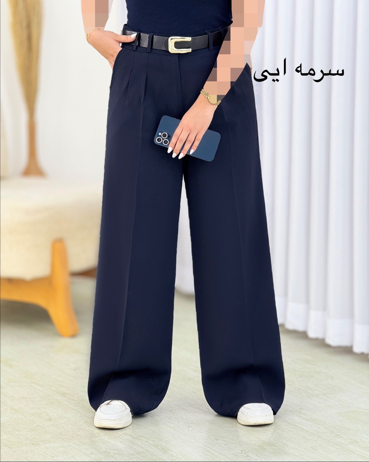 شلوار کرپ فول بگ کد i492