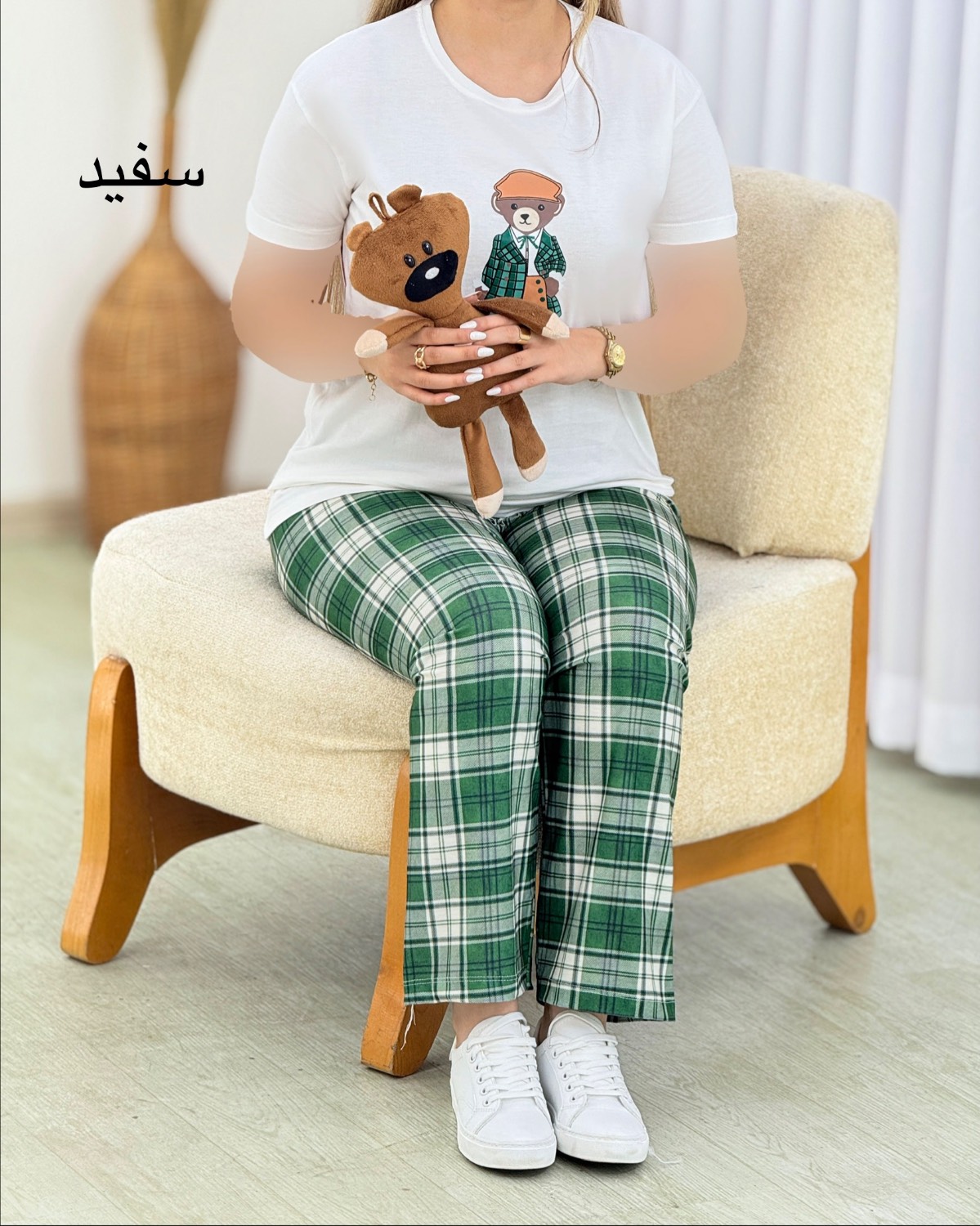 ست تیشرت و شلوار عروسکی نخ پنبه کد i586
