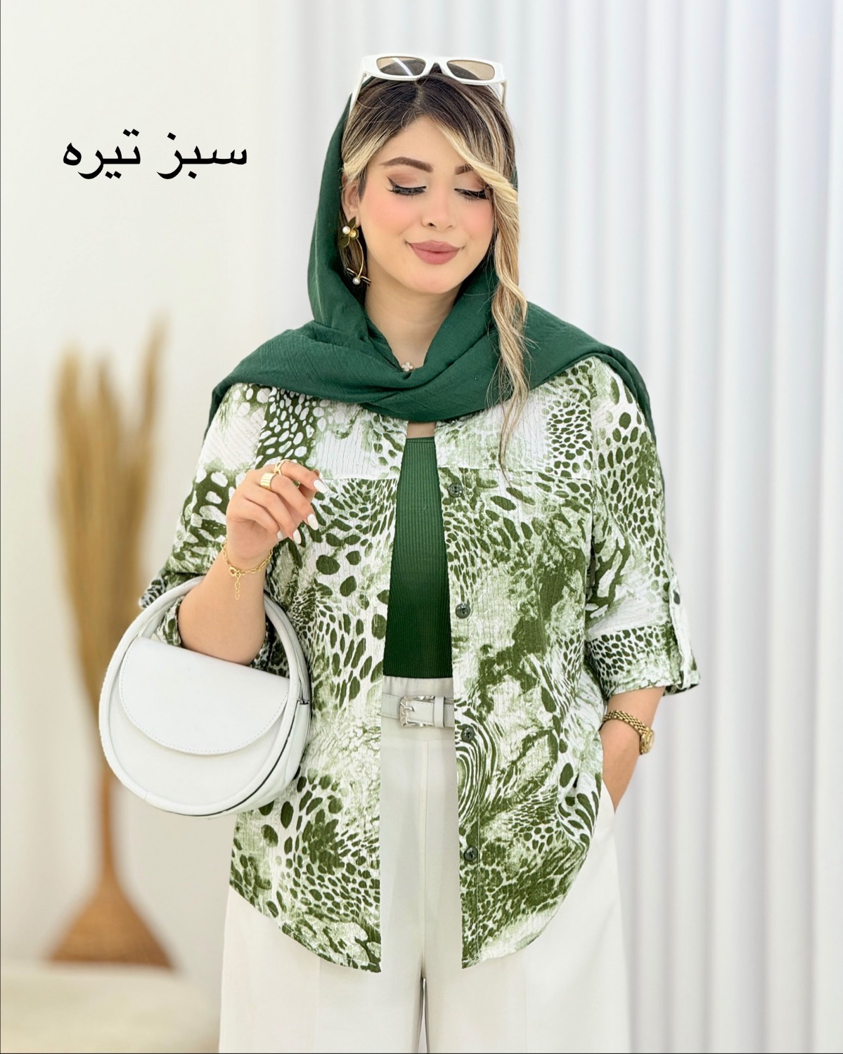 شومیز کاملس طرح پلنگی کد i557
