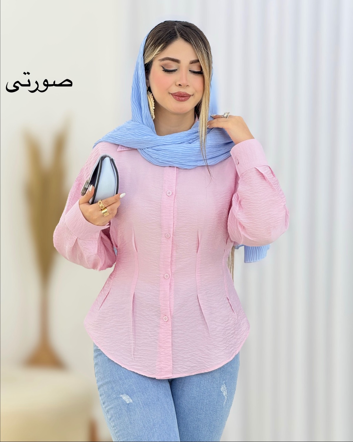 شومیز لیندا عروسکی کمرکش کد i616