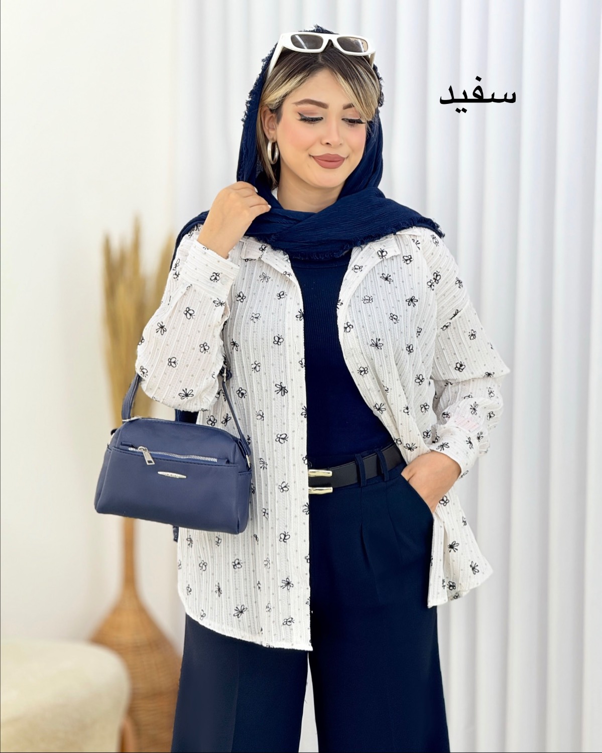 شومیز لمه طرح پروانه کد i558