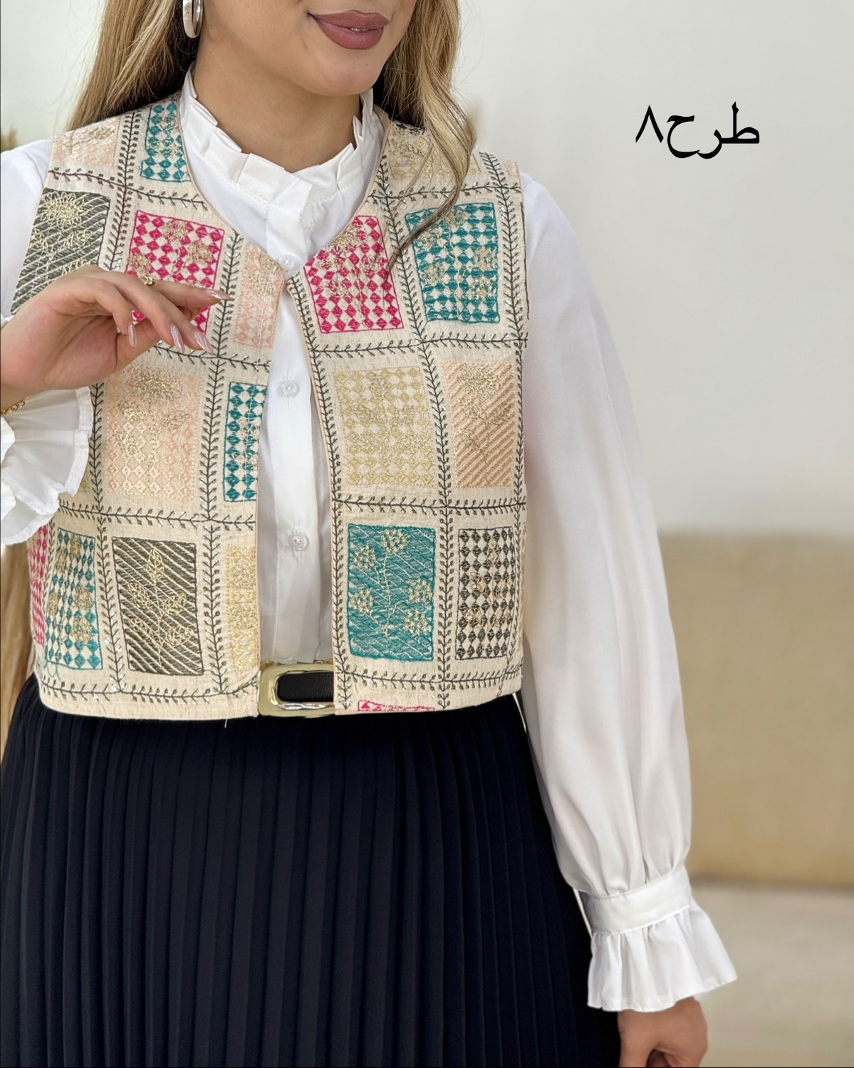 ست جلیقه و دامن سنتی کد i386