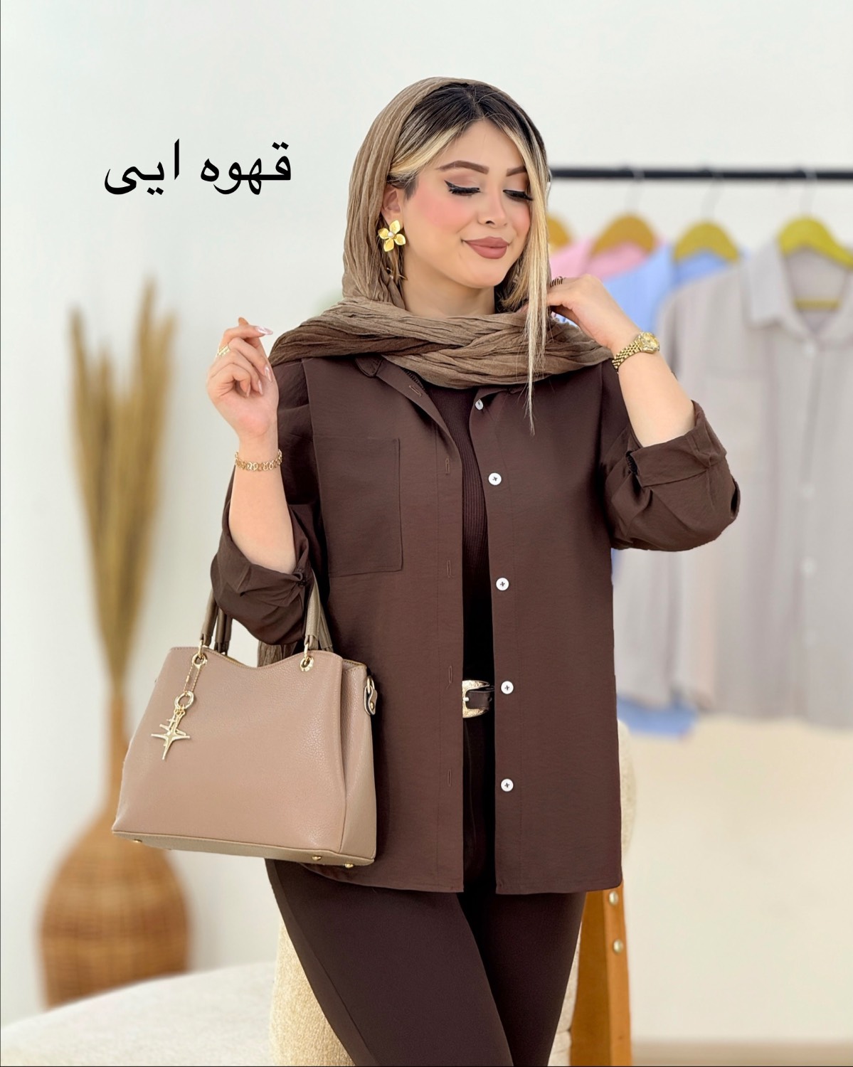 شومیز تک جیب سیلک کد i432
