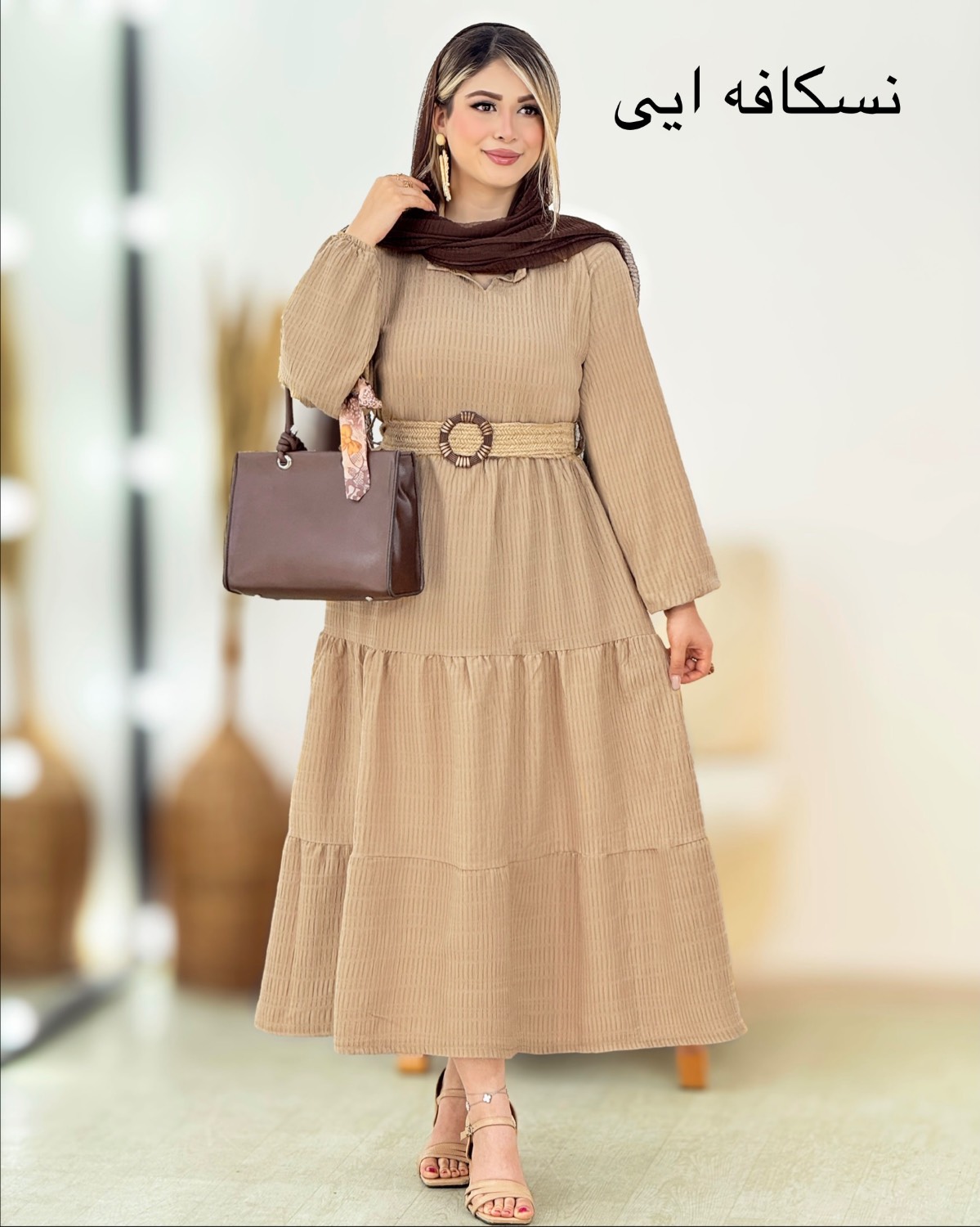 پیراهن طبقه‌ای چین‌دار کد i484